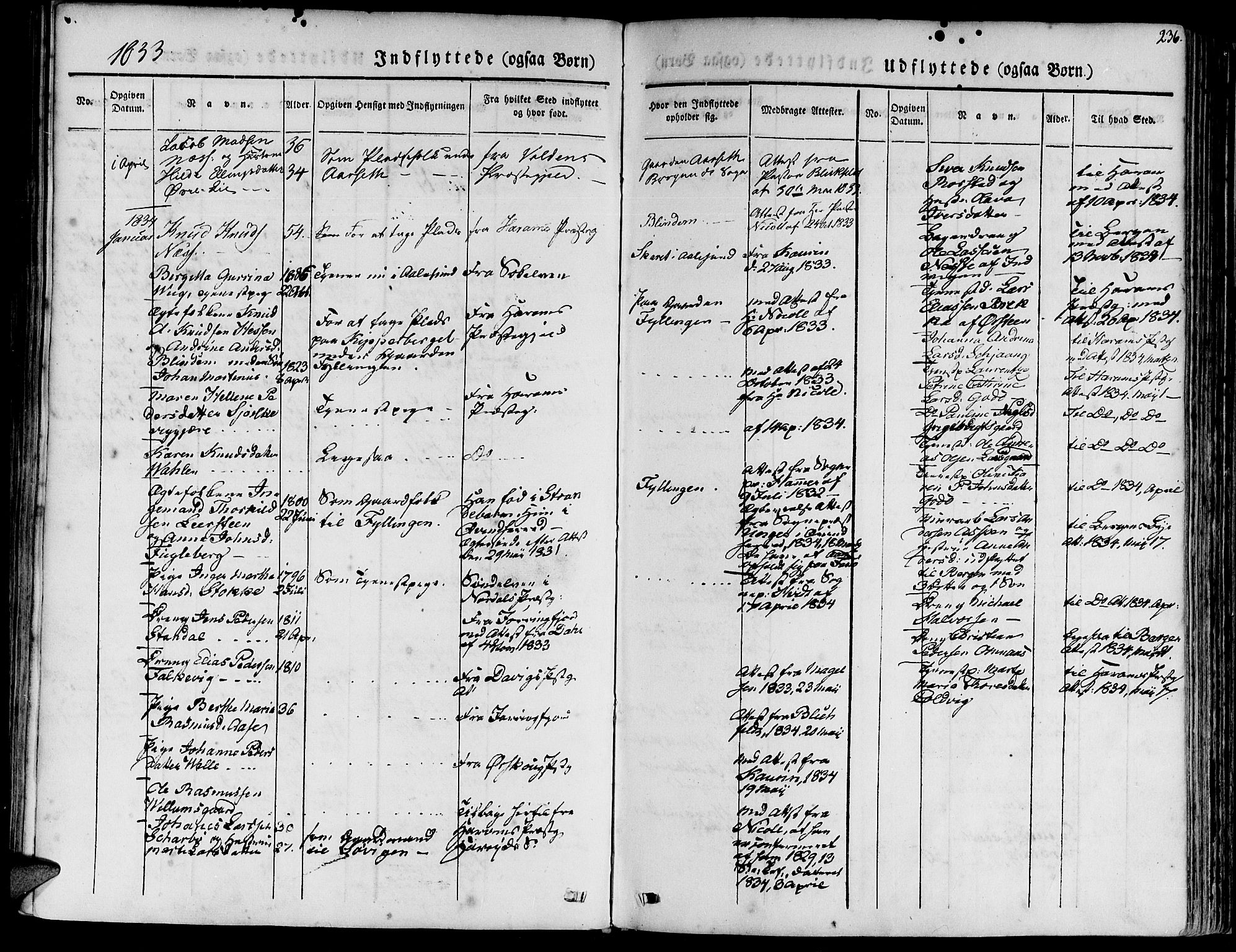 Ministerialprotokoller, klokkerbøker og fødselsregistre - Møre og Romsdal, AV/SAT-A-1454/528/L0395: Parish register (official) no. 528A06, 1828-1839, p. 236