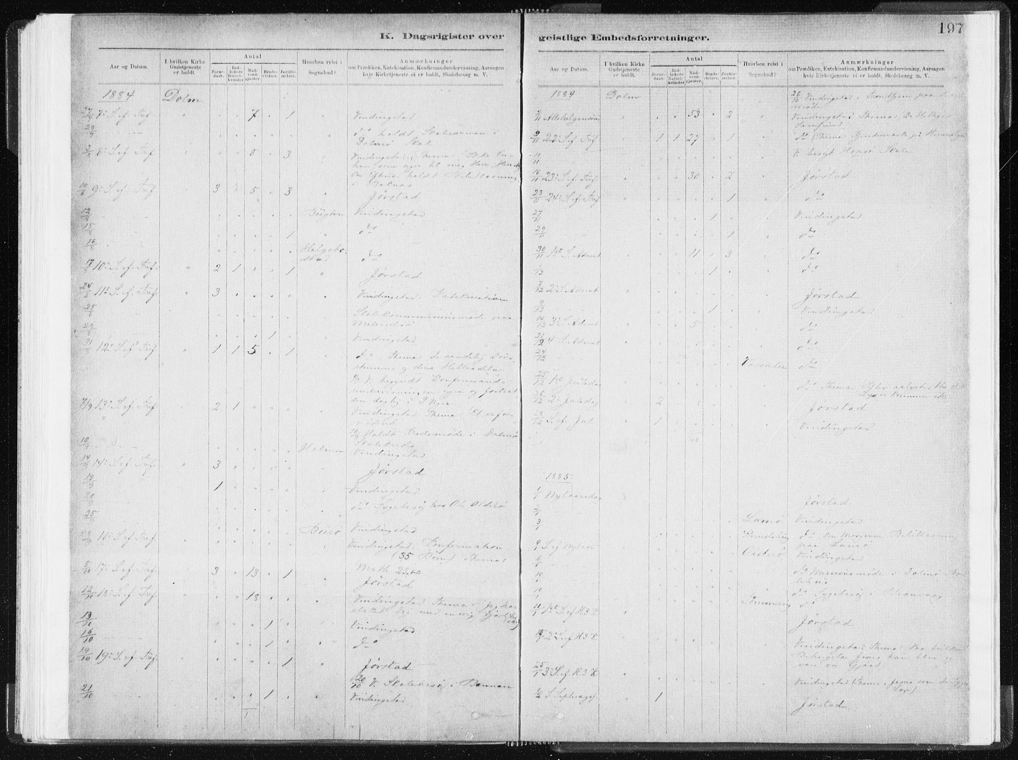 Ministerialprotokoller, klokkerbøker og fødselsregistre - Sør-Trøndelag, SAT/A-1456/634/L0533: Parish register (official) no. 634A09, 1882-1901, p. 197