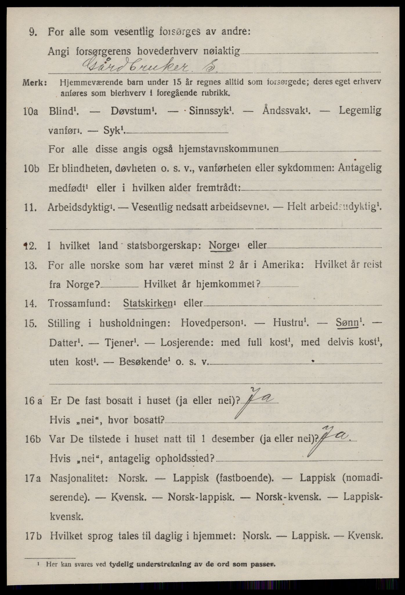 SAT, 1920 census for Rissa, 1920, p. 6676