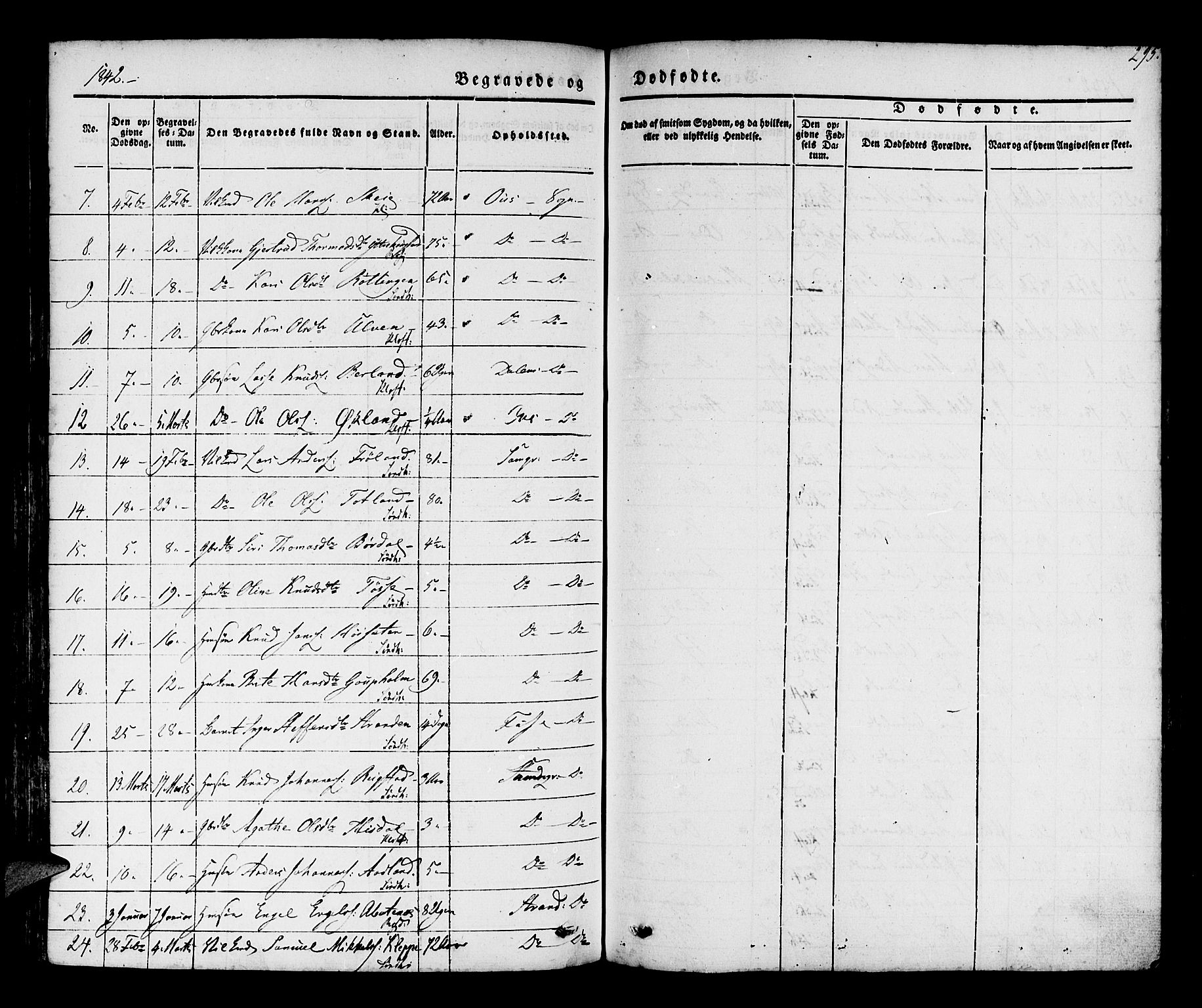 Os sokneprestembete, SAB/A-99929: Parish register (official) no. A 15, 1839-1851, p. 295