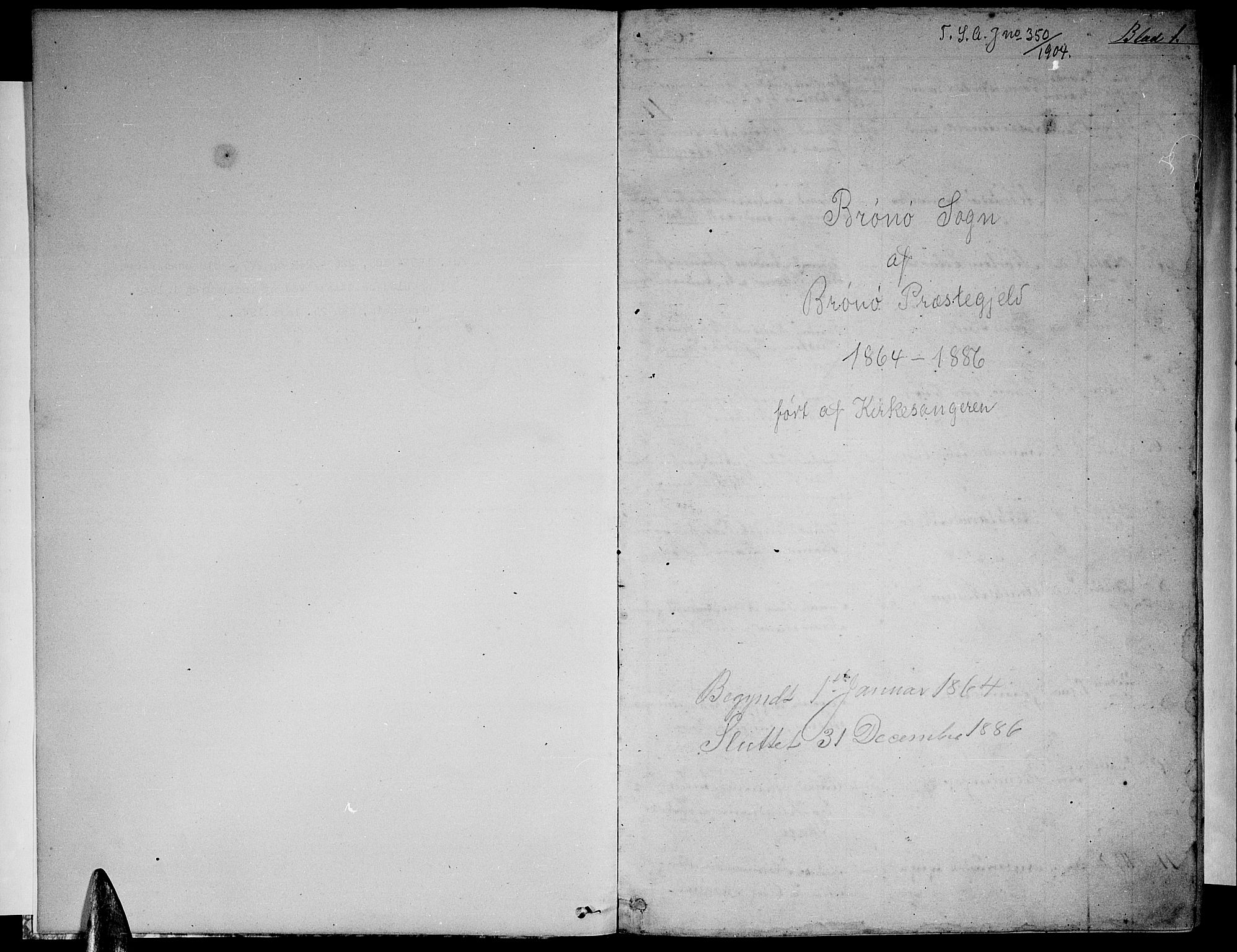 Ministerialprotokoller, klokkerbøker og fødselsregistre - Nordland, AV/SAT-A-1459/813/L0212: Parish register (copy) no. 813C04, 1864-1886, p. 1