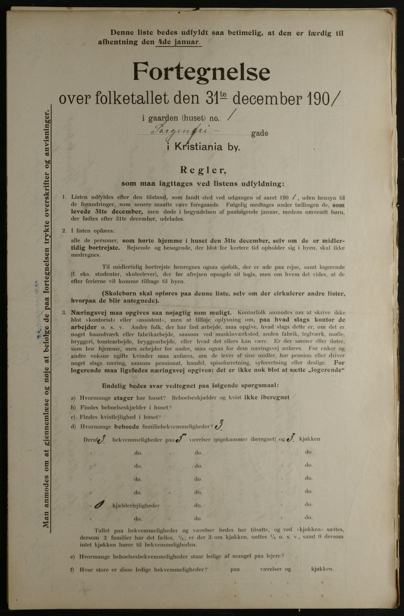 OBA, Municipal Census 1901 for Kristiania, 1901, p. 15367