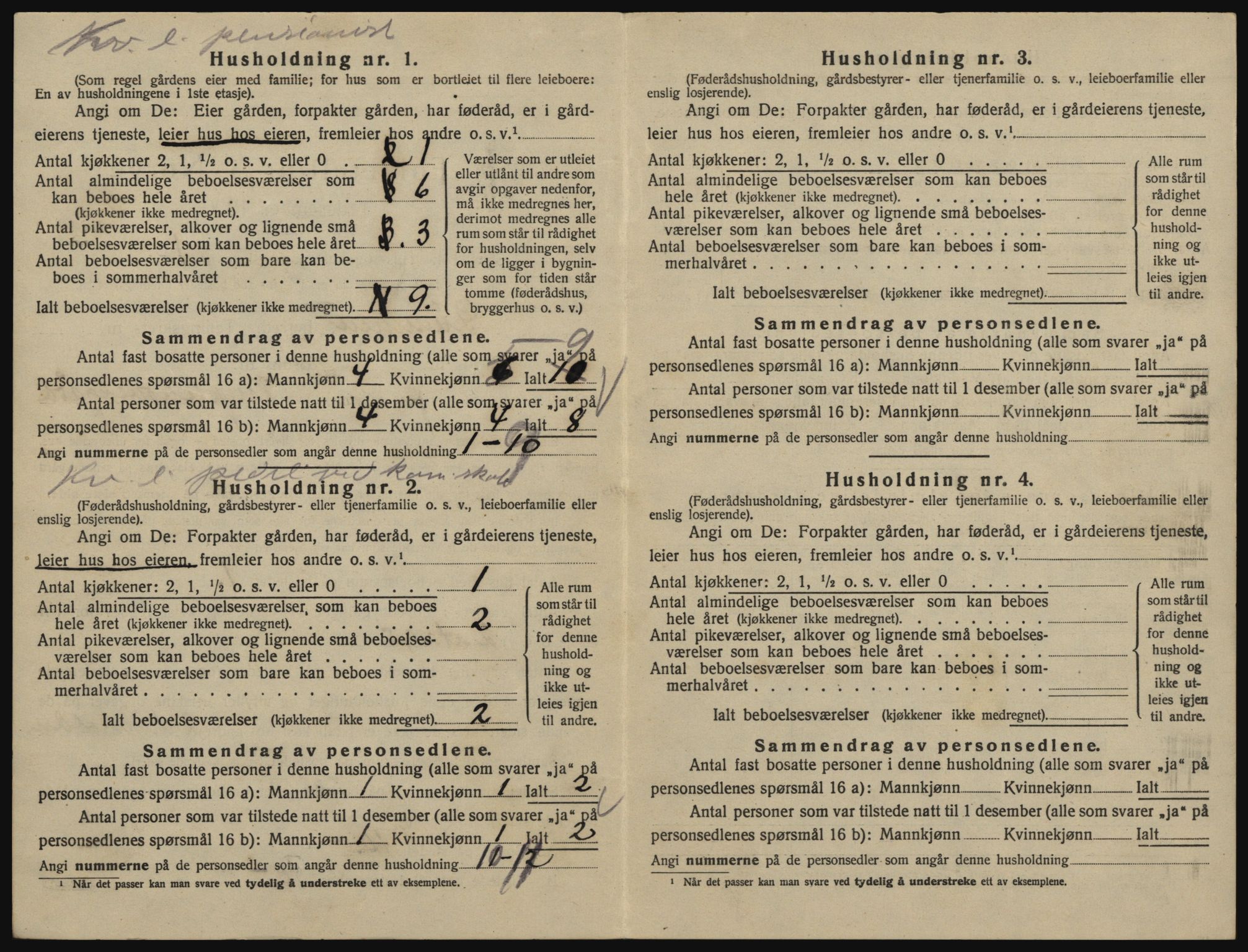 SAO, 1920 census for Glemmen, 1920, p. 2302