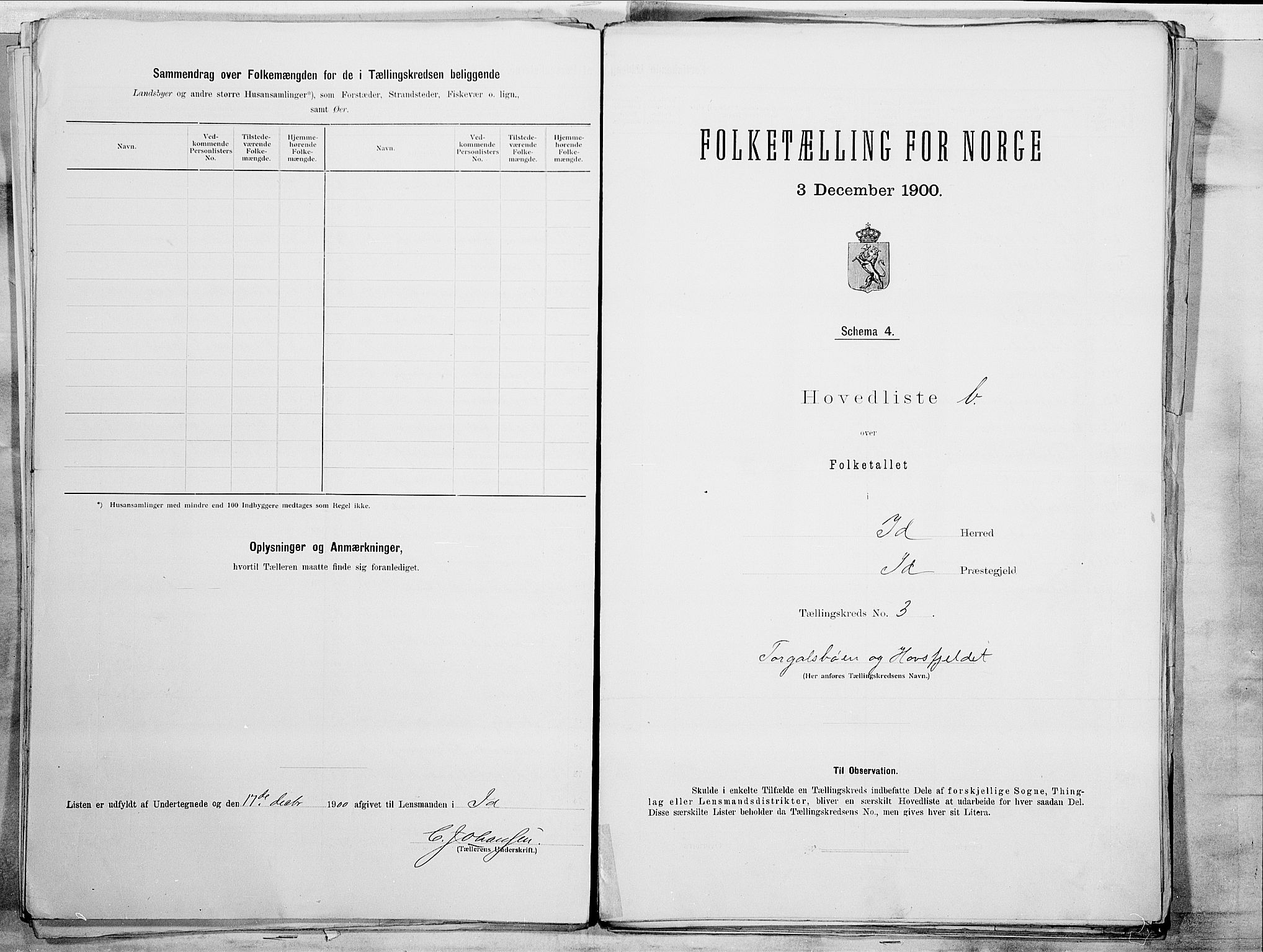 SAO, 1900 census for Idd, 1900, p. 21