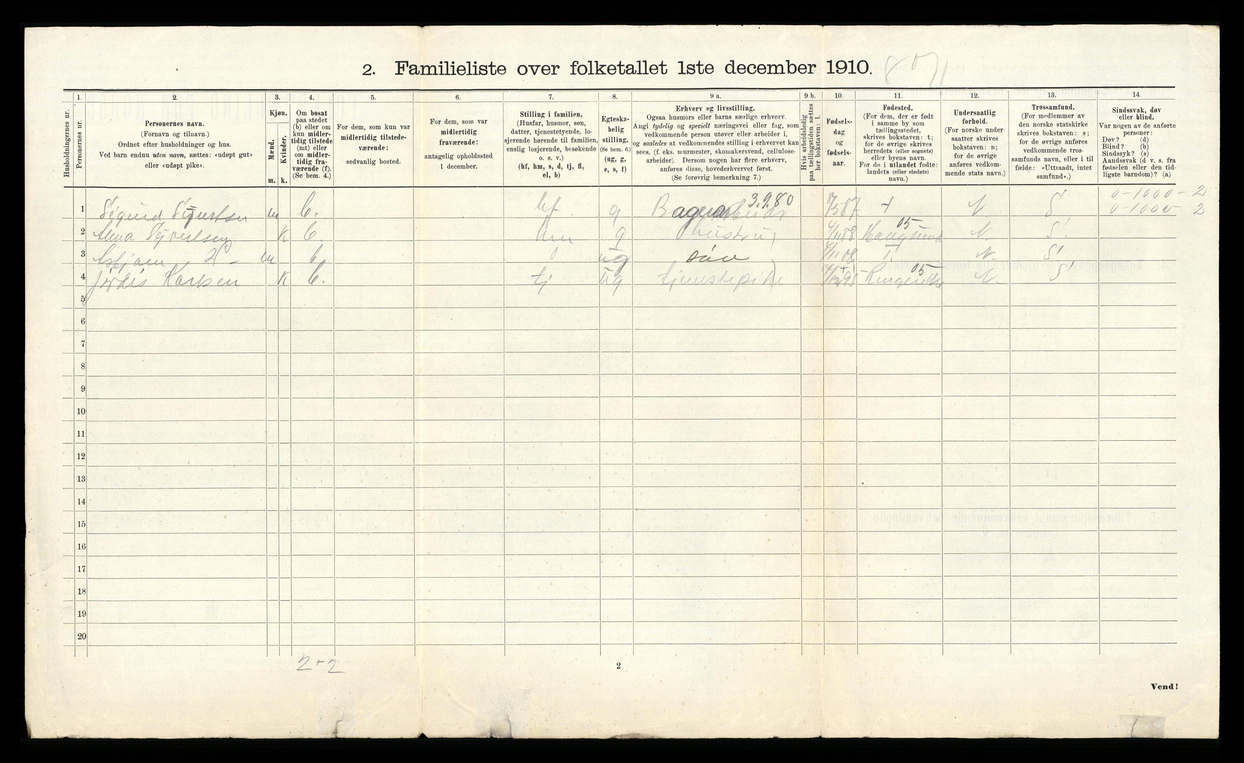 RA, 1910 census for Drammen, 1910, p. 8653