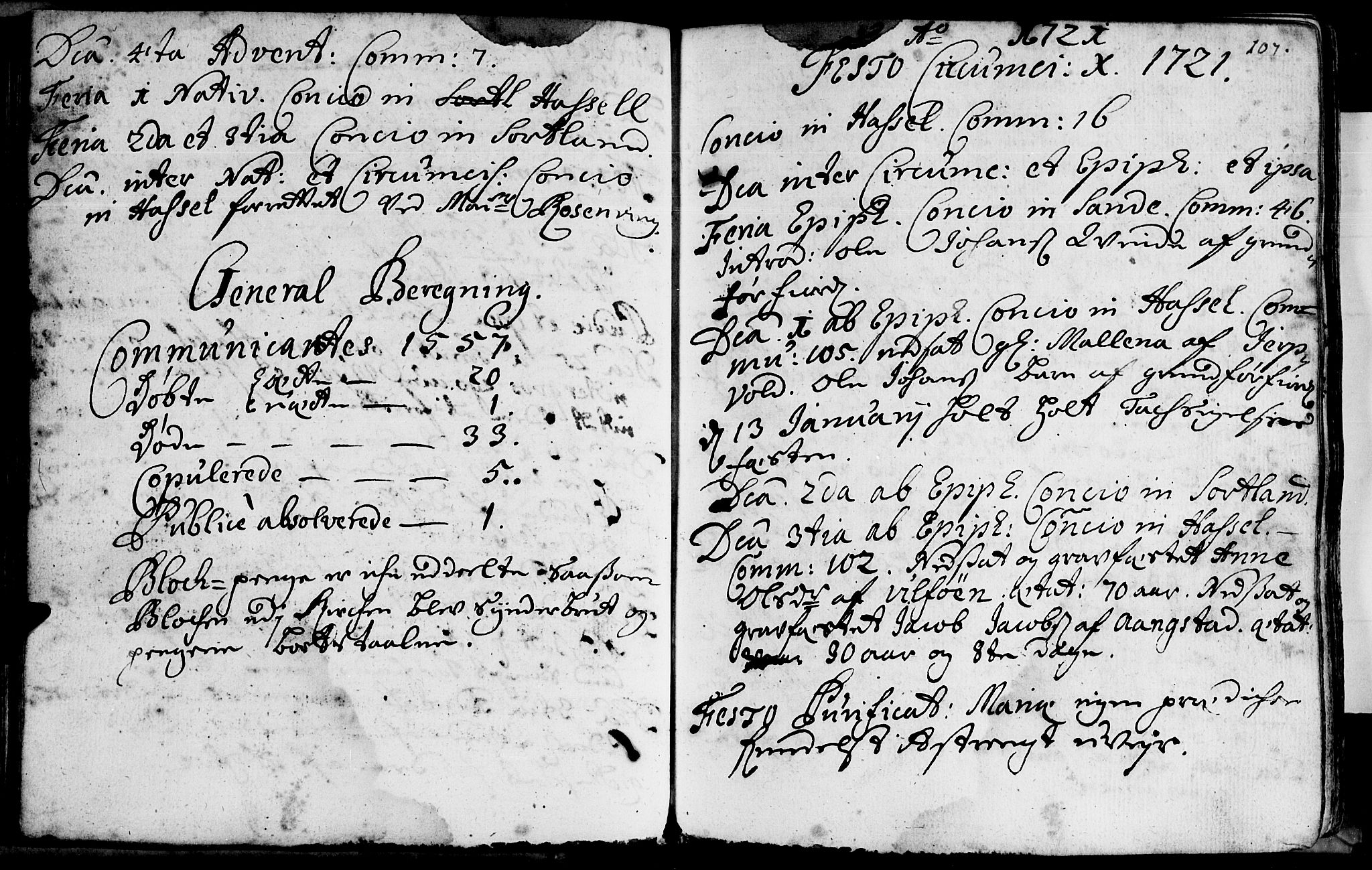 Ministerialprotokoller, klokkerbøker og fødselsregistre - Nordland, AV/SAT-A-1459/888/L1231: Parish register (official) no. 888A01 /1, 1693-1738, p. 107