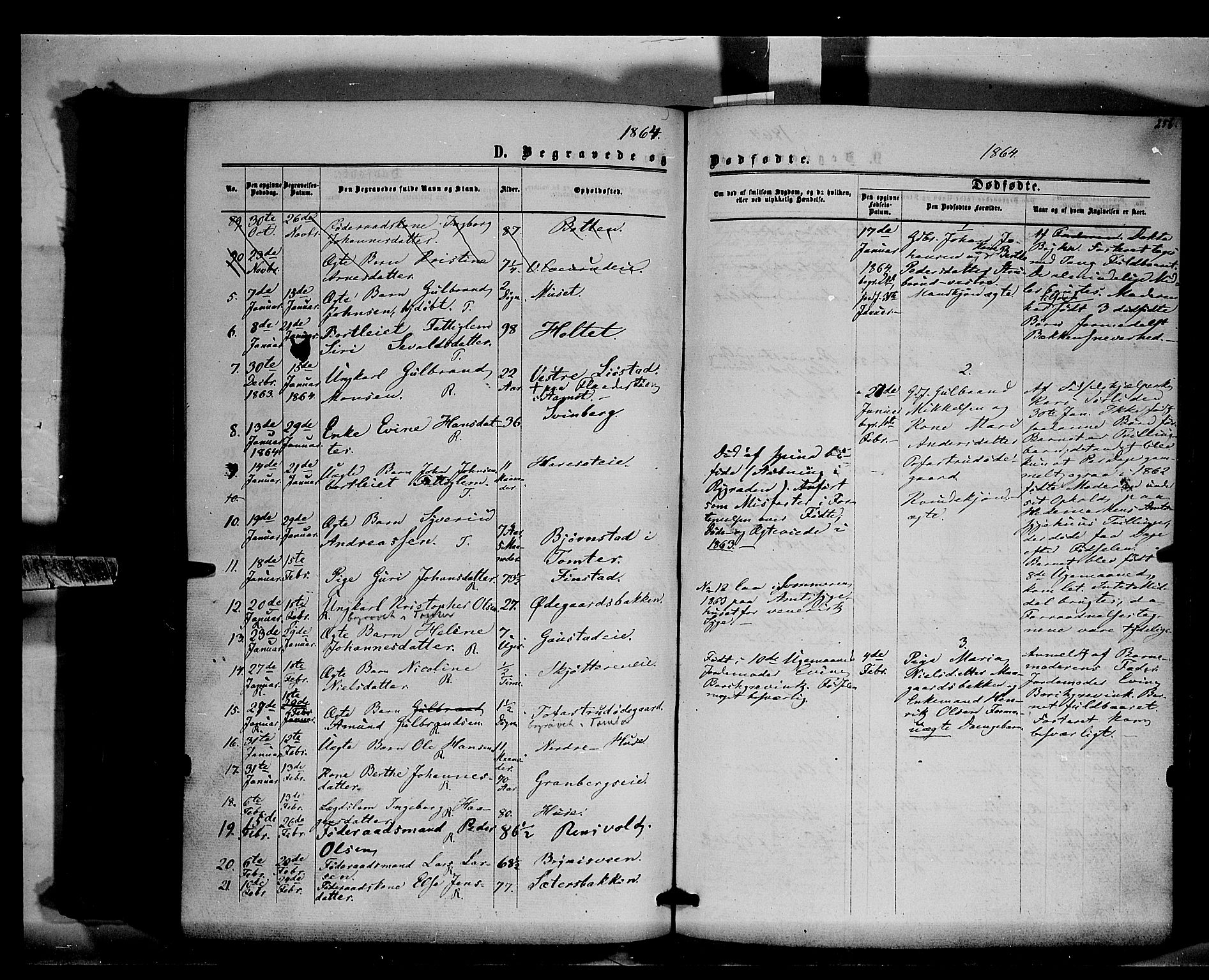 Romedal prestekontor, AV/SAH-PREST-004/K/L0005: Parish register (official) no. 5, 1862-1874, p. 256