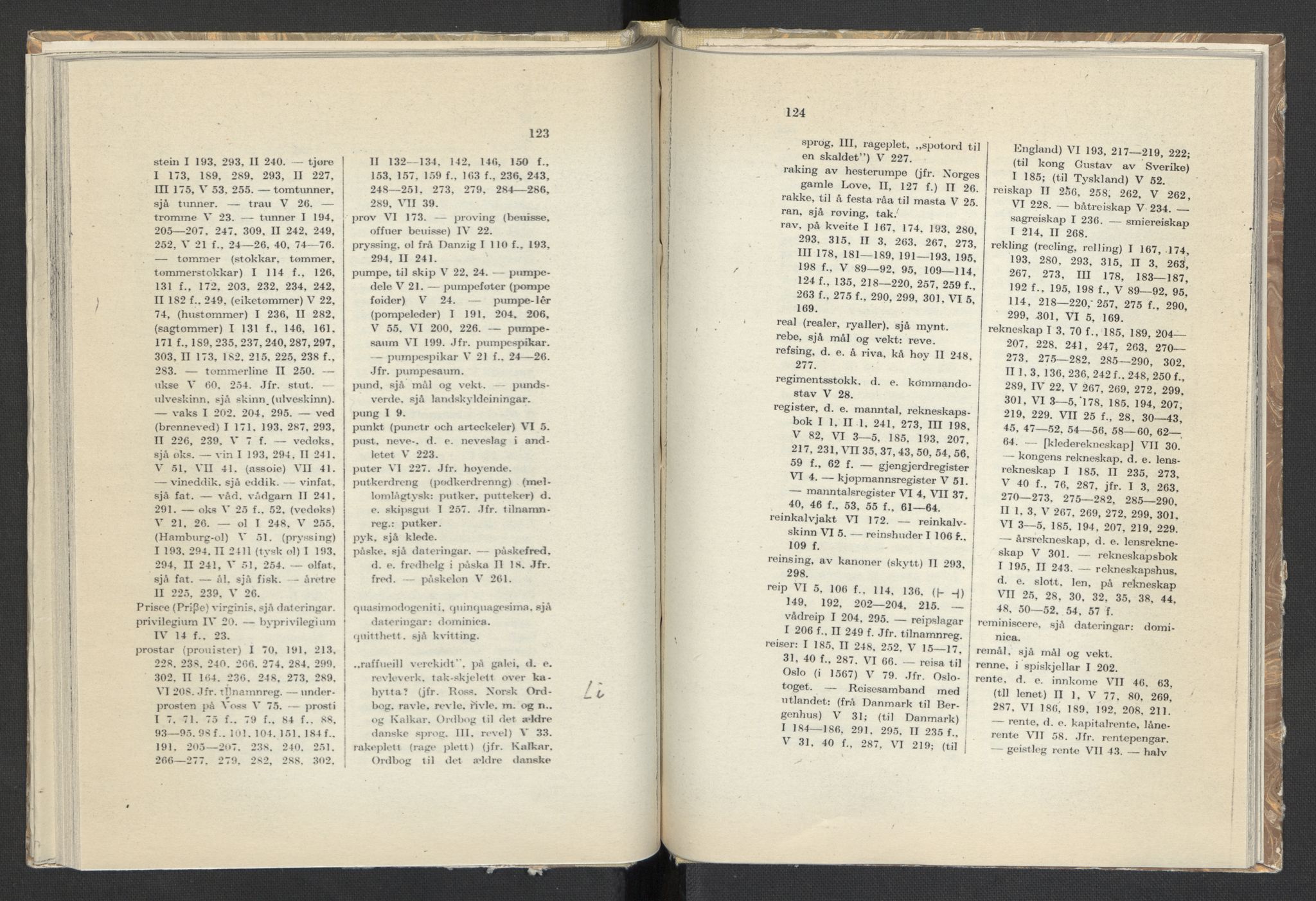 Publikasjoner utgitt av Arkivverket, PUBL/PUBL-001/C/0008: Sakregister, 1548-1567, p. 123-124