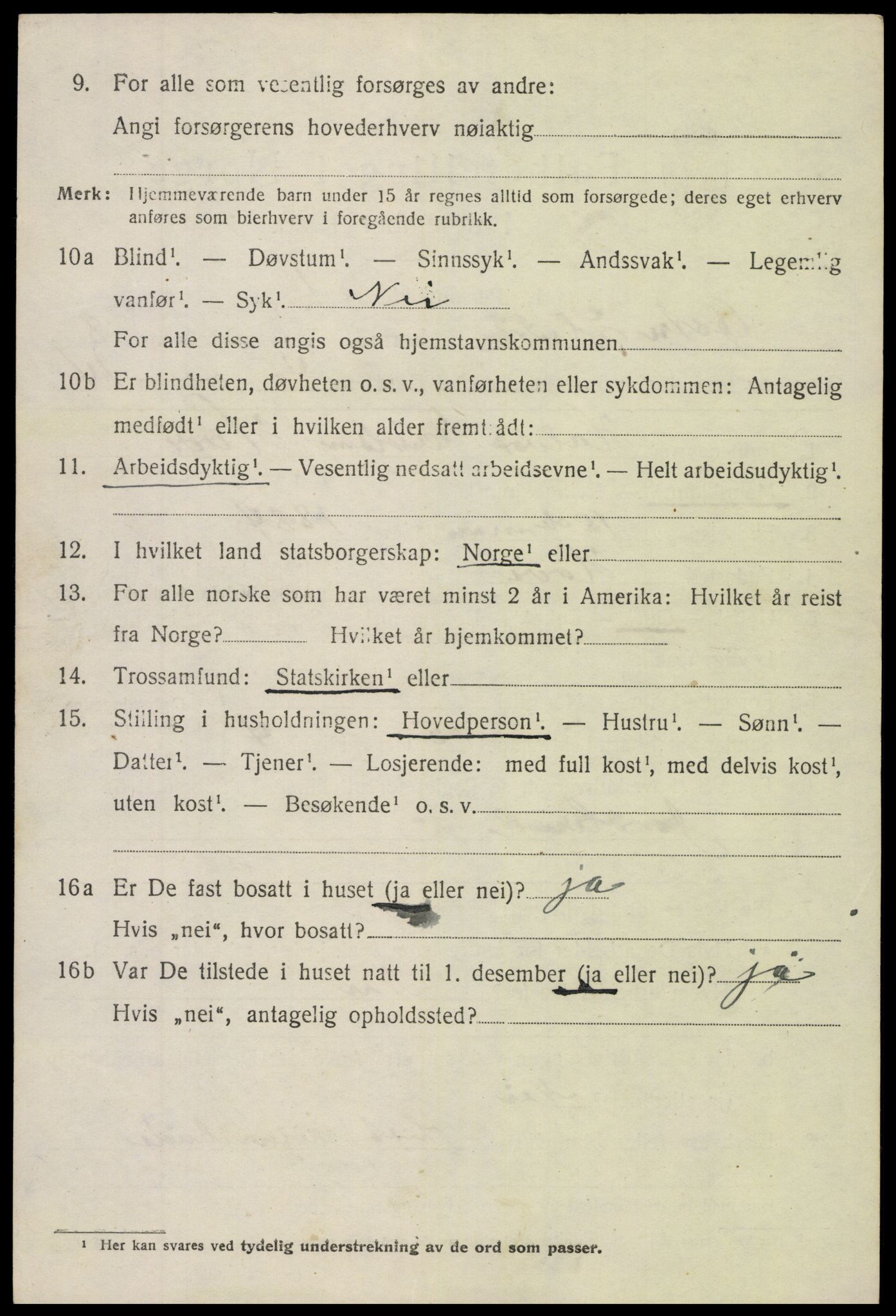 SAH, 1920 census for Øystre Slidre, 1920, p. 4762