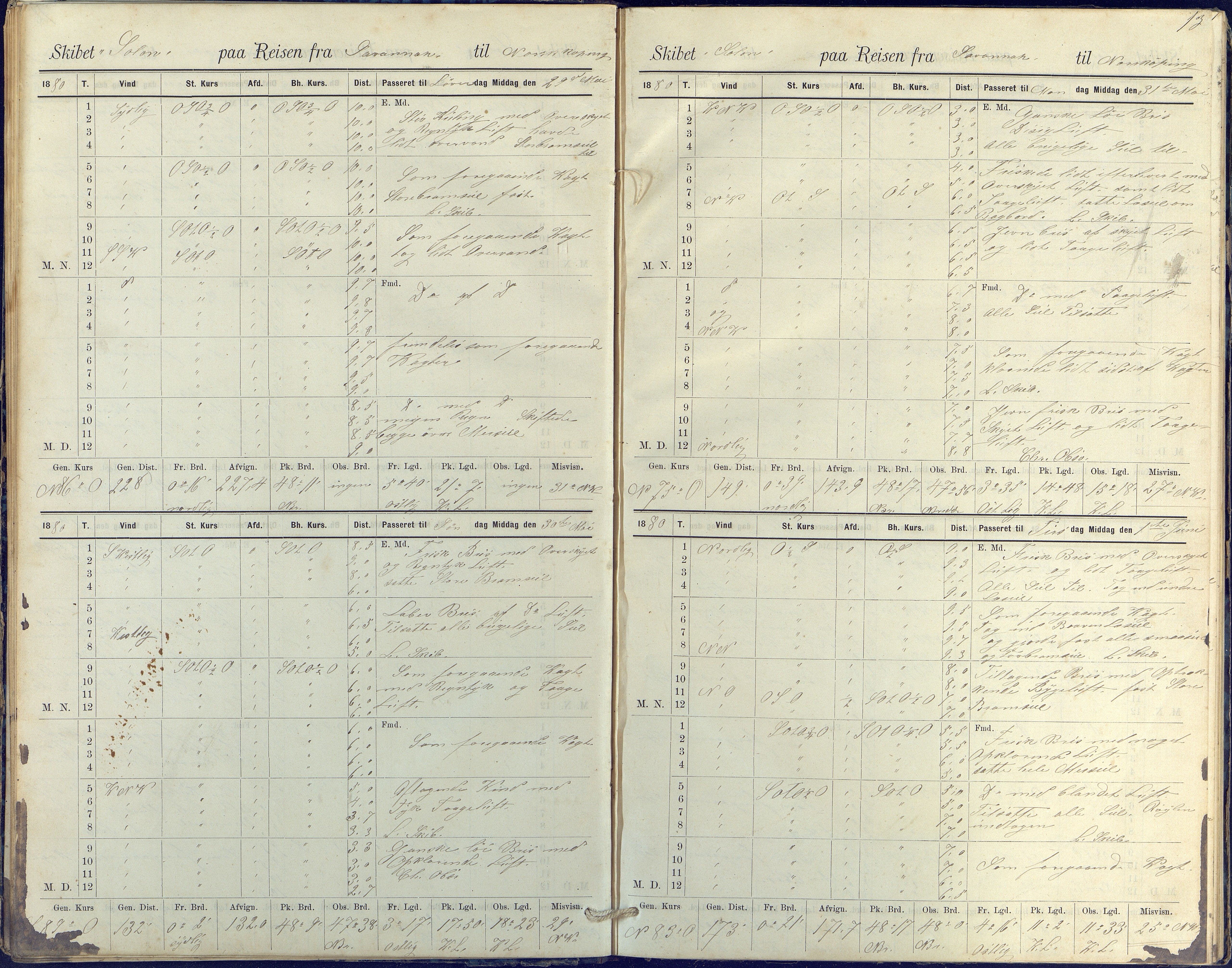 Fartøysarkivet, AAKS/PA-1934/F/L0330: Solon (fregatt), 1880-1882, p. 13