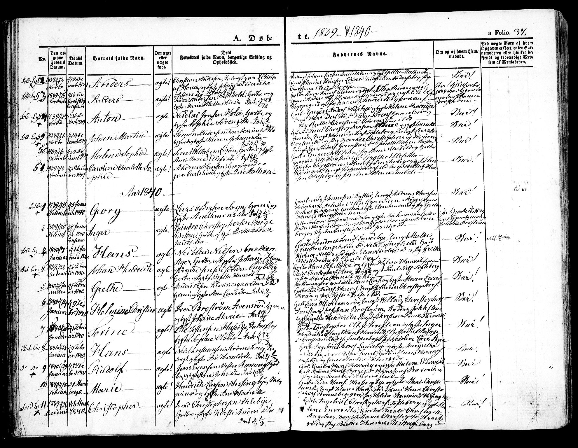 Råde prestekontor kirkebøker, AV/SAO-A-2009/F/Fa/L0005: Parish register (official) no. 5, 1830-1853, p. 37