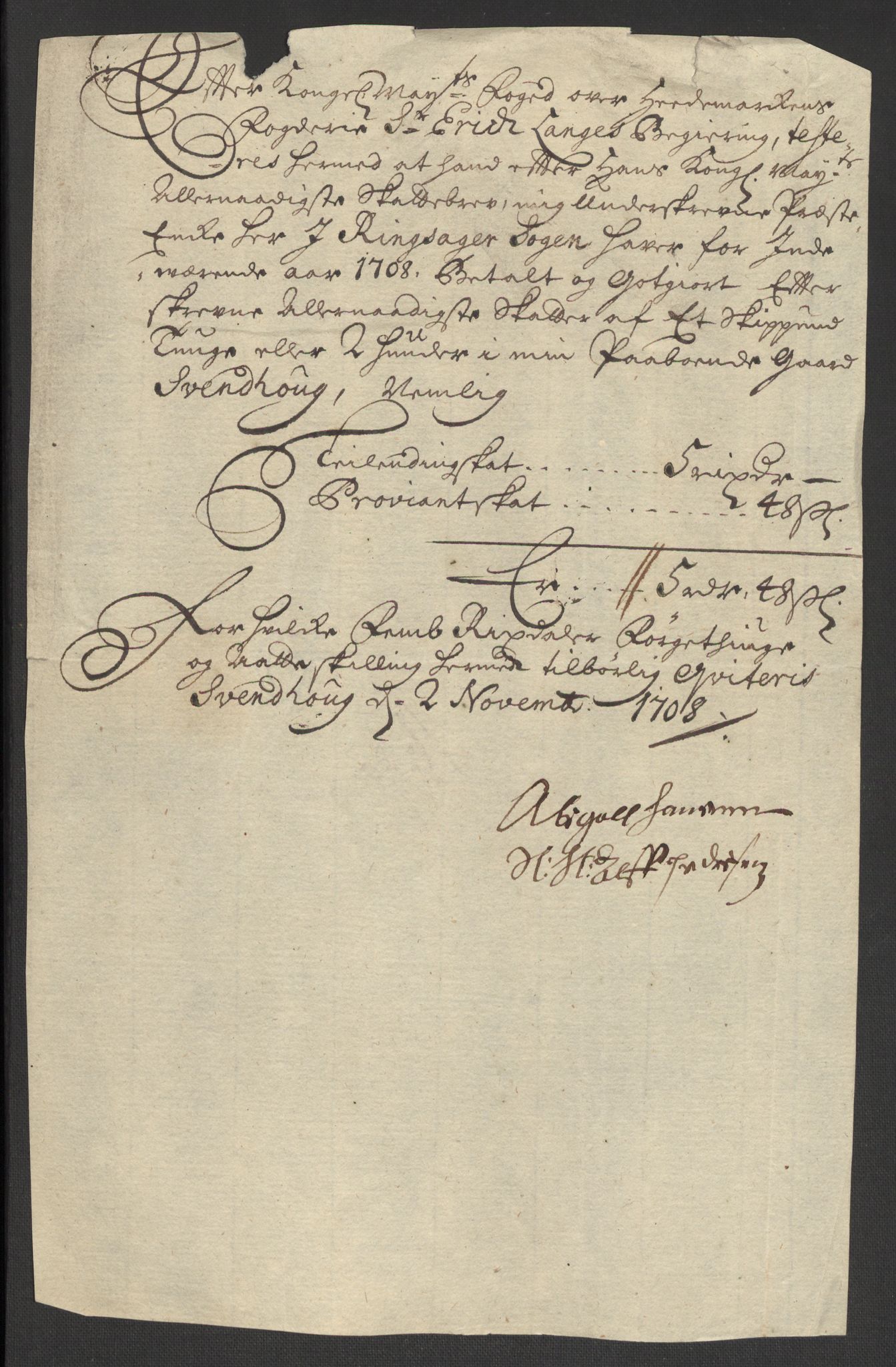 Rentekammeret inntil 1814, Reviderte regnskaper, Fogderegnskap, RA/EA-4092/R16/L1044: Fogderegnskap Hedmark, 1708, p. 302