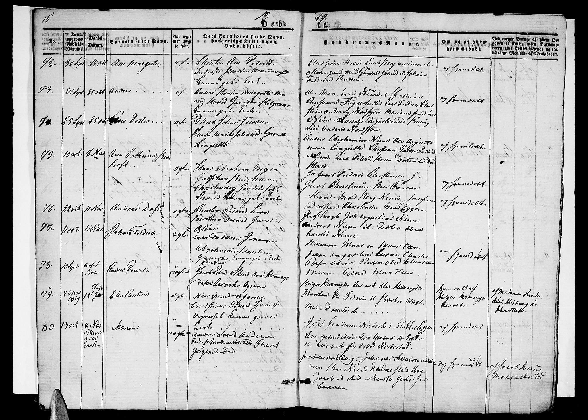 Ministerialprotokoller, klokkerbøker og fødselsregistre - Nordland, SAT/A-1459/838/L0548: Parish register (official) no. 838A06, 1829-1839, p. 15-16