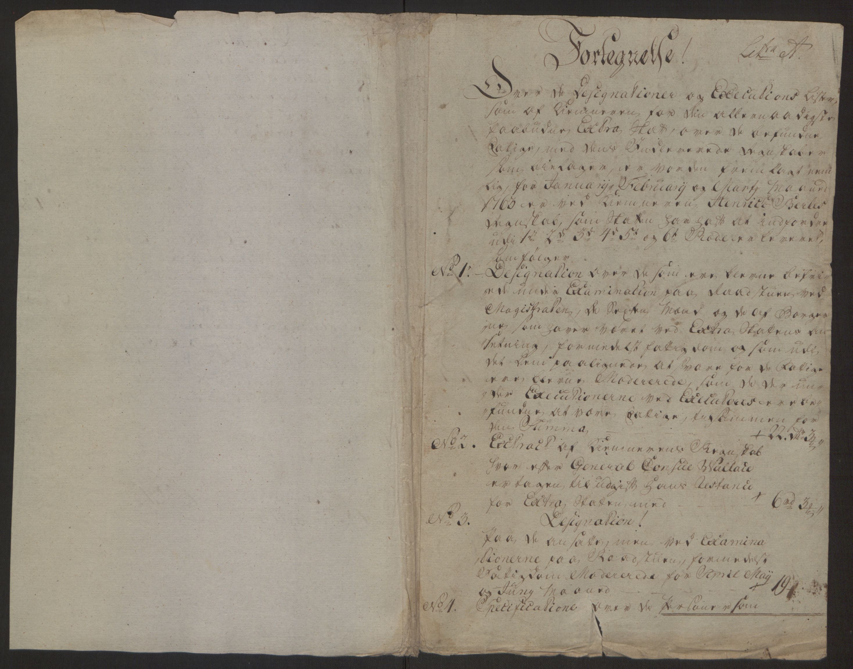 Rentekammeret inntil 1814, Reviderte regnskaper, Byregnskaper, AV/RA-EA-4066/R/Rp/L0366/0001: [P20] Kontribusjonsregnskap / Ekstraskatt, 1763, p. 247