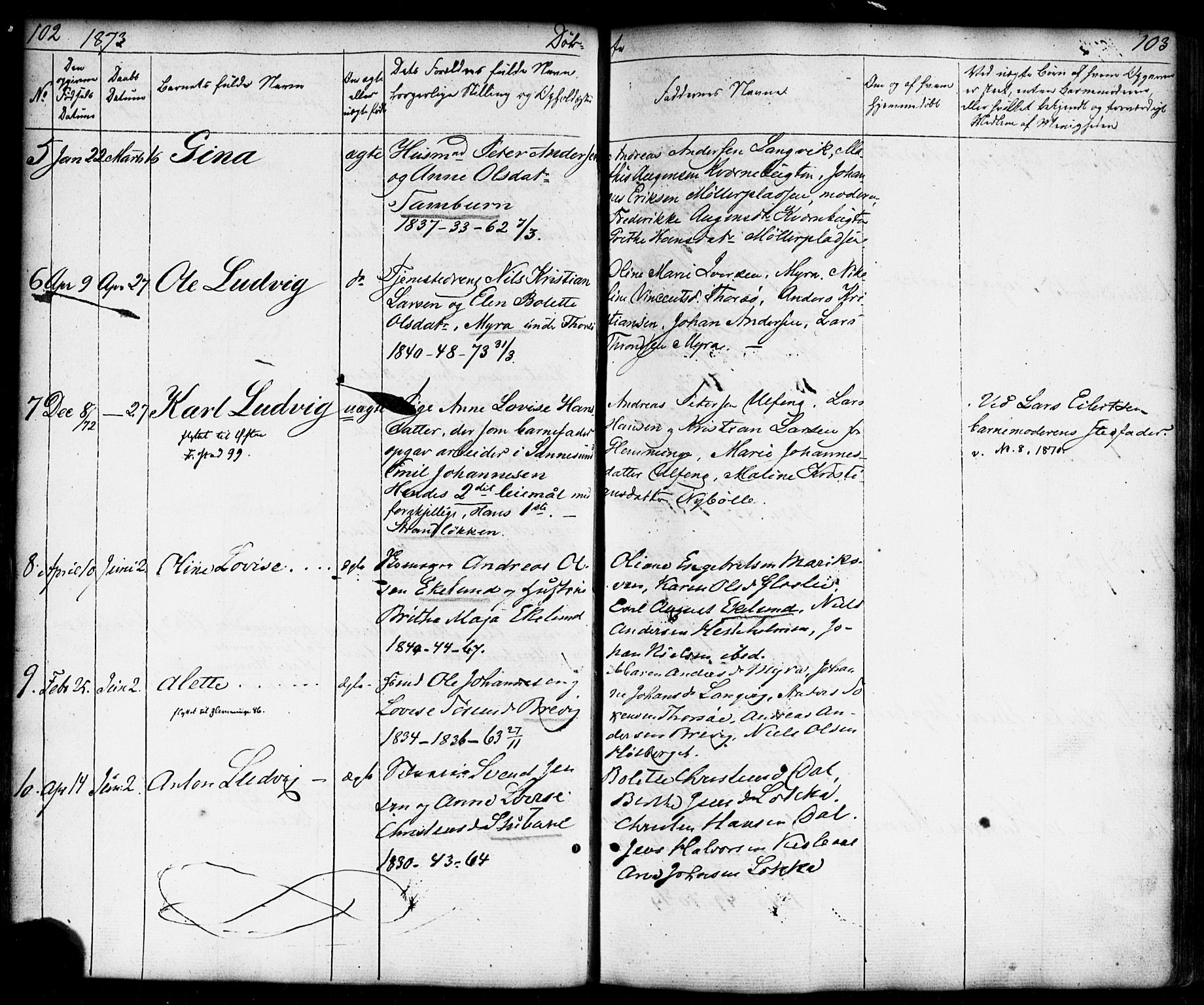 Borge prestekontor Kirkebøker, AV/SAO-A-10903/F/Fb/L0002: Parish register (official) no. II 2, 1853-1877, p. 102-103