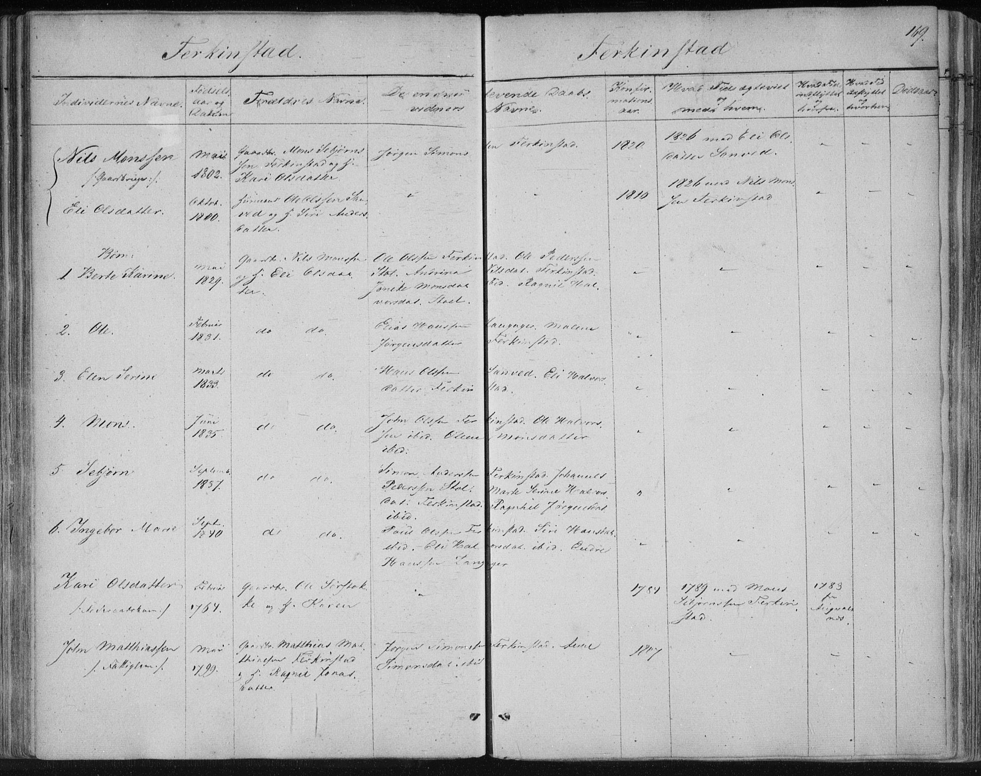 Skudenes sokneprestkontor, AV/SAST-A -101849/H/Ha/Haa/L0001: Parish register (official) no. A 1, 1770-1842, p. 169