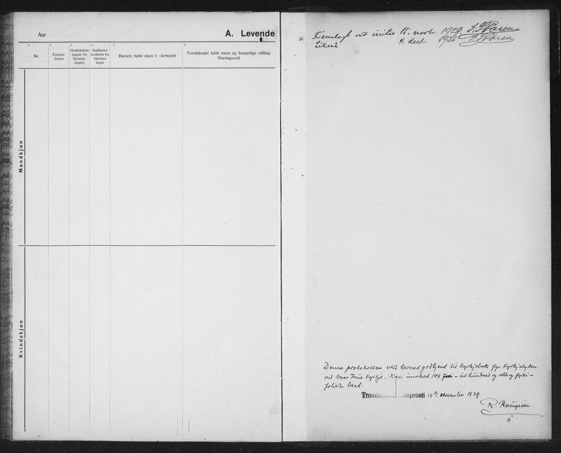 Ministerialprotokoller, klokkerbøker og fødselsregistre - Sør-Trøndelag, SAT/A-1456/602/L0148: Parish register (copy) no. 602C16, 1919-1939