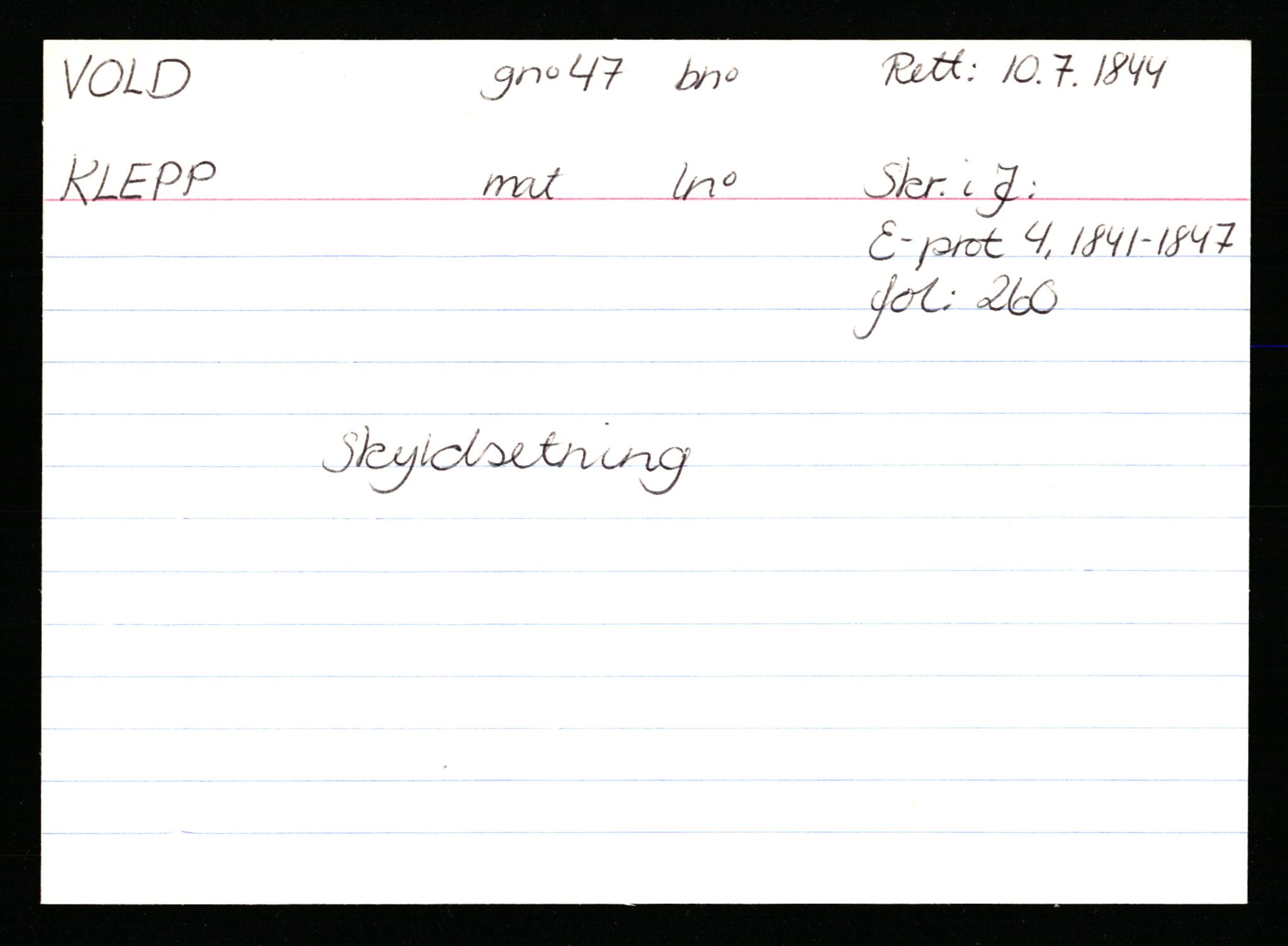 Statsarkivet i Stavanger, AV/SAST-A-101971/03/Y/Ym/L0067: Åstedskort sortert etter gårdsnavn: Vik - Vold, 1600-1950, p. 647