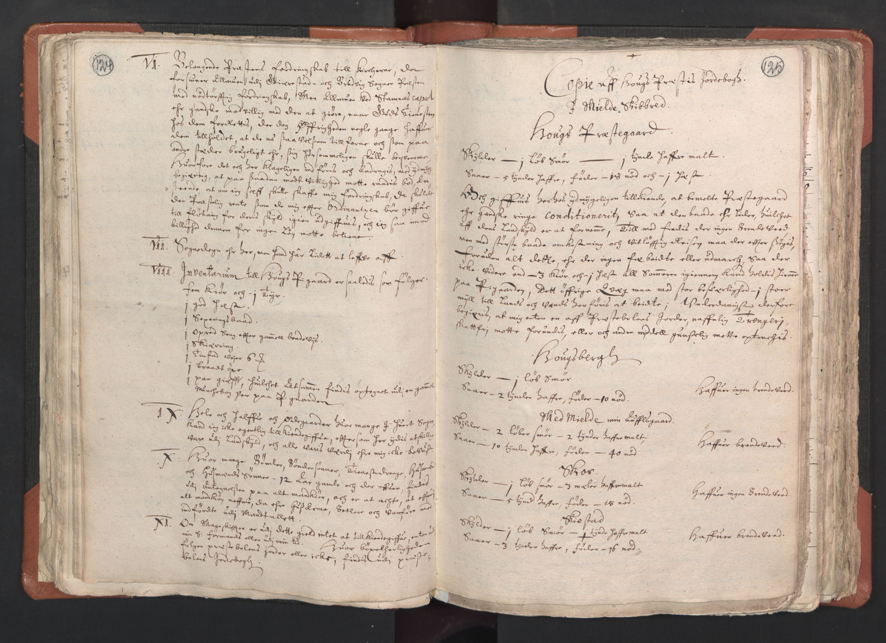 RA, Vicar's Census 1664-1666, no. 22: Nordhordland deanery, 1664-1666, p. 124-125