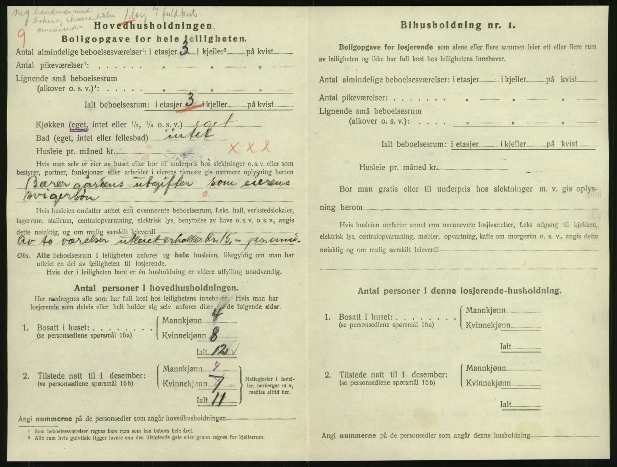 SAT, 1920 census for Namsos, 1920, p. 1304