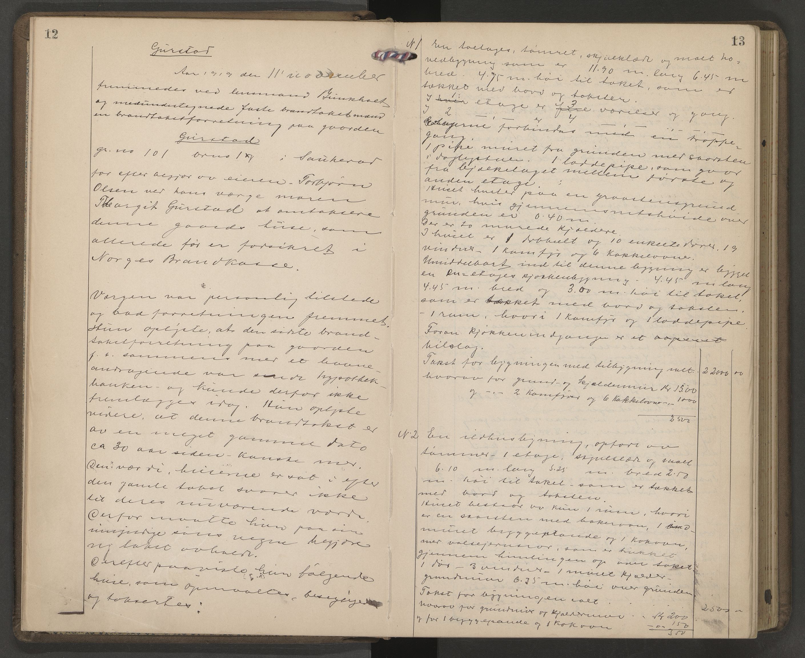 Sauherad lensmannskontor, AV/SAKO-A-571/Y/Yb/Yba/L0004: Branntakstprotokoll, 1919-1923