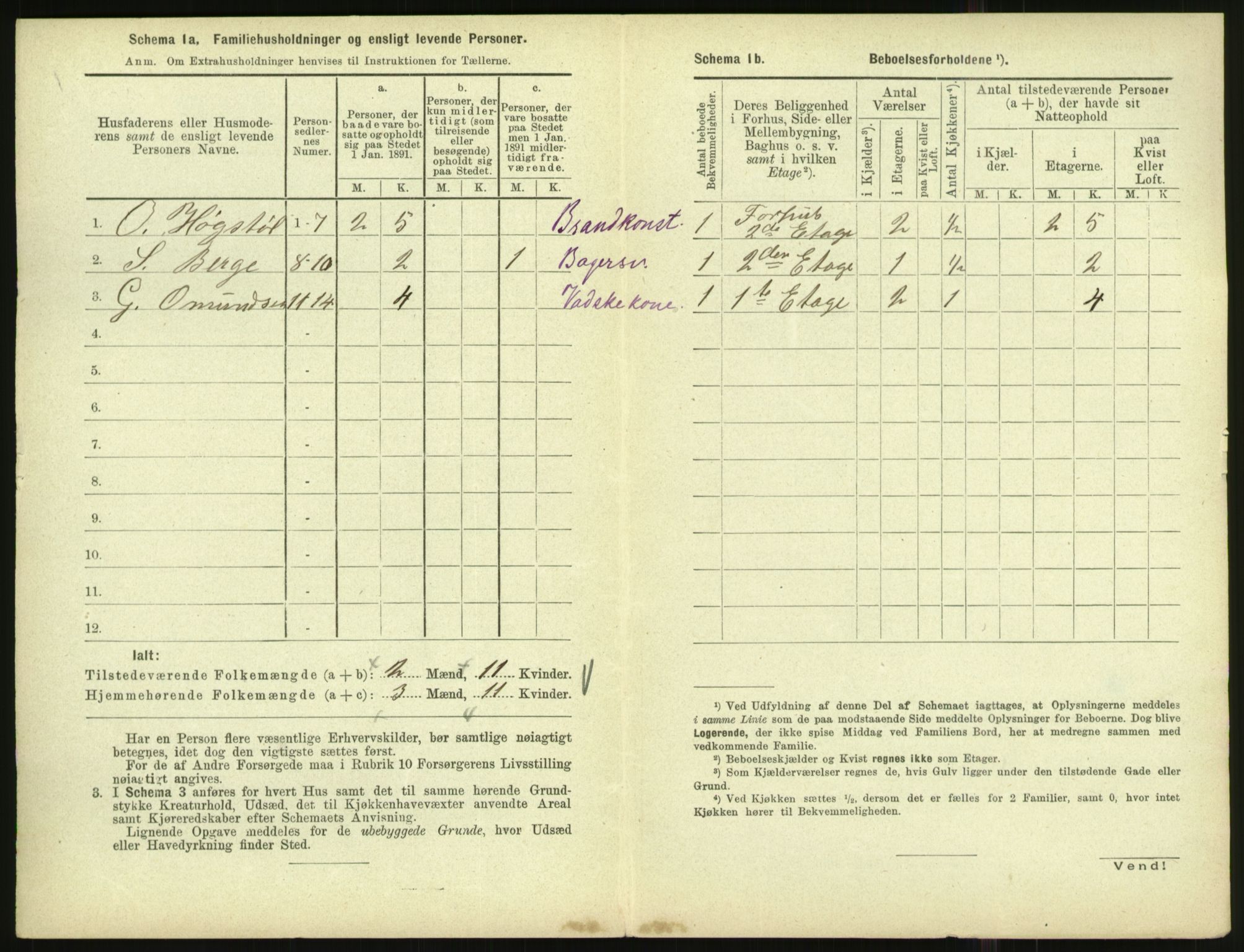 RA, 1891 census for 1001 Kristiansand, 1891, p. 1501