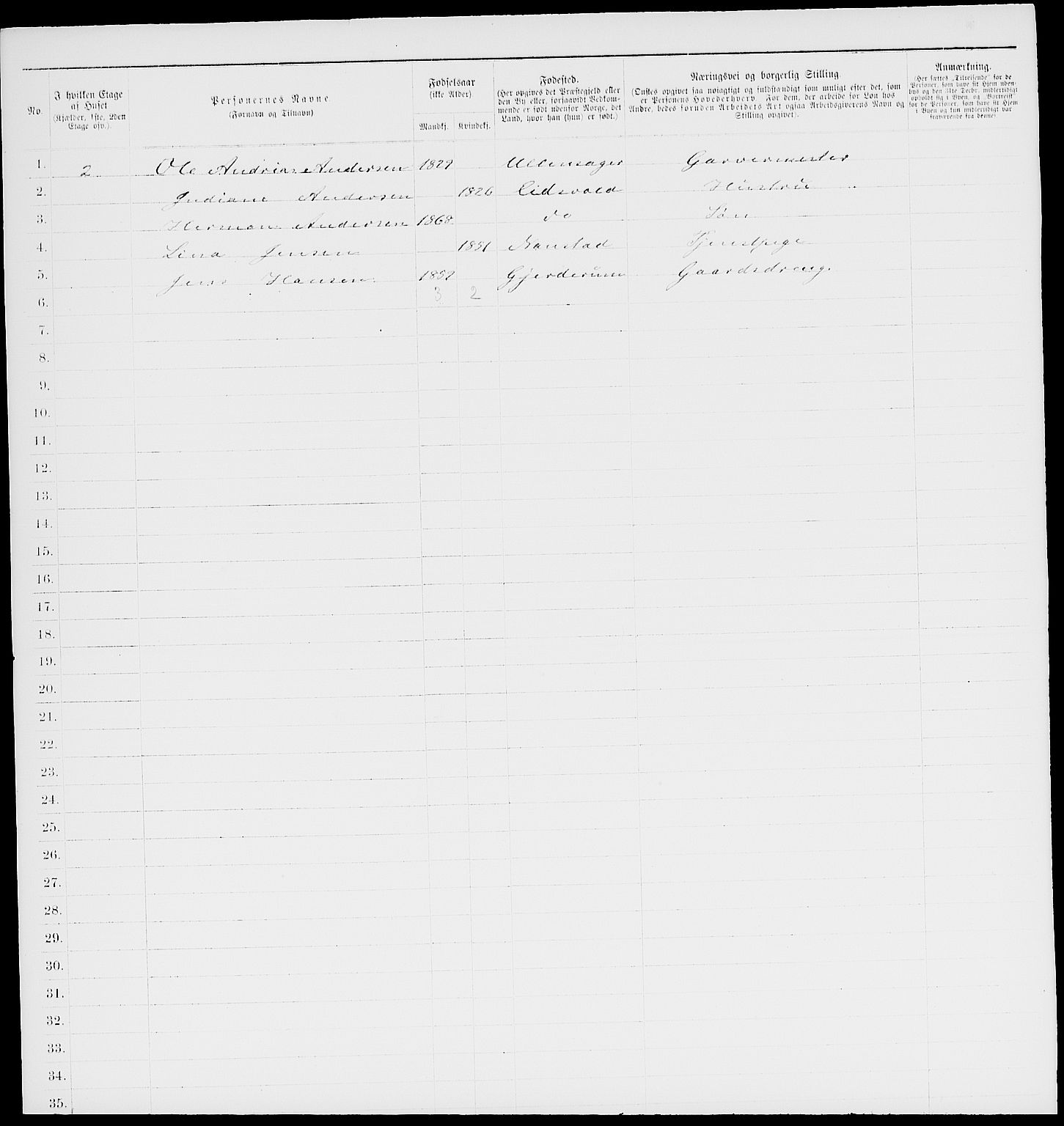 RA, 1885 census for 0301 Kristiania, 1885, p. 7762