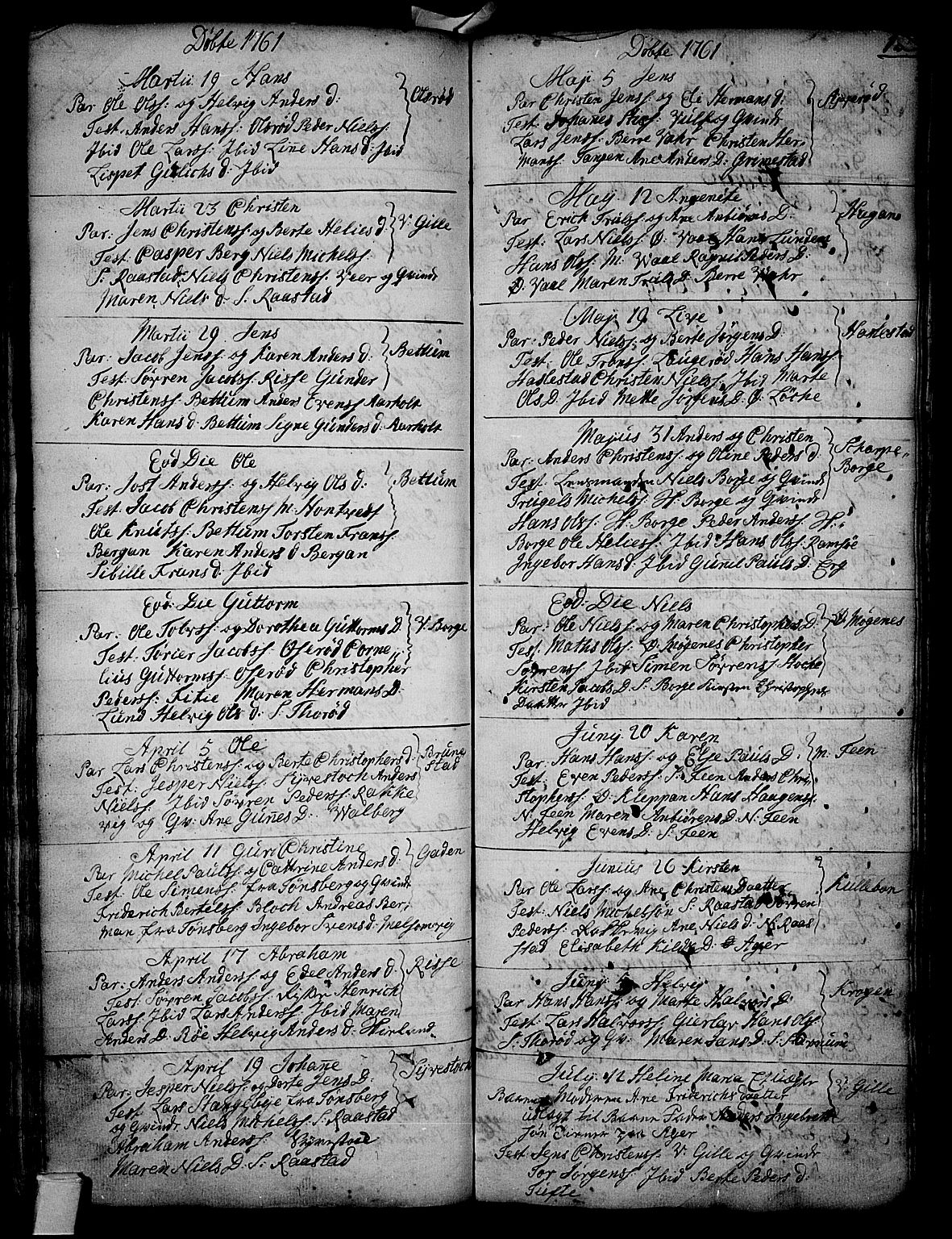 Stokke kirkebøker, AV/SAKO-A-320/F/Fa/L0002: Parish register (official) no. I 2, 1732-1770, p. 123