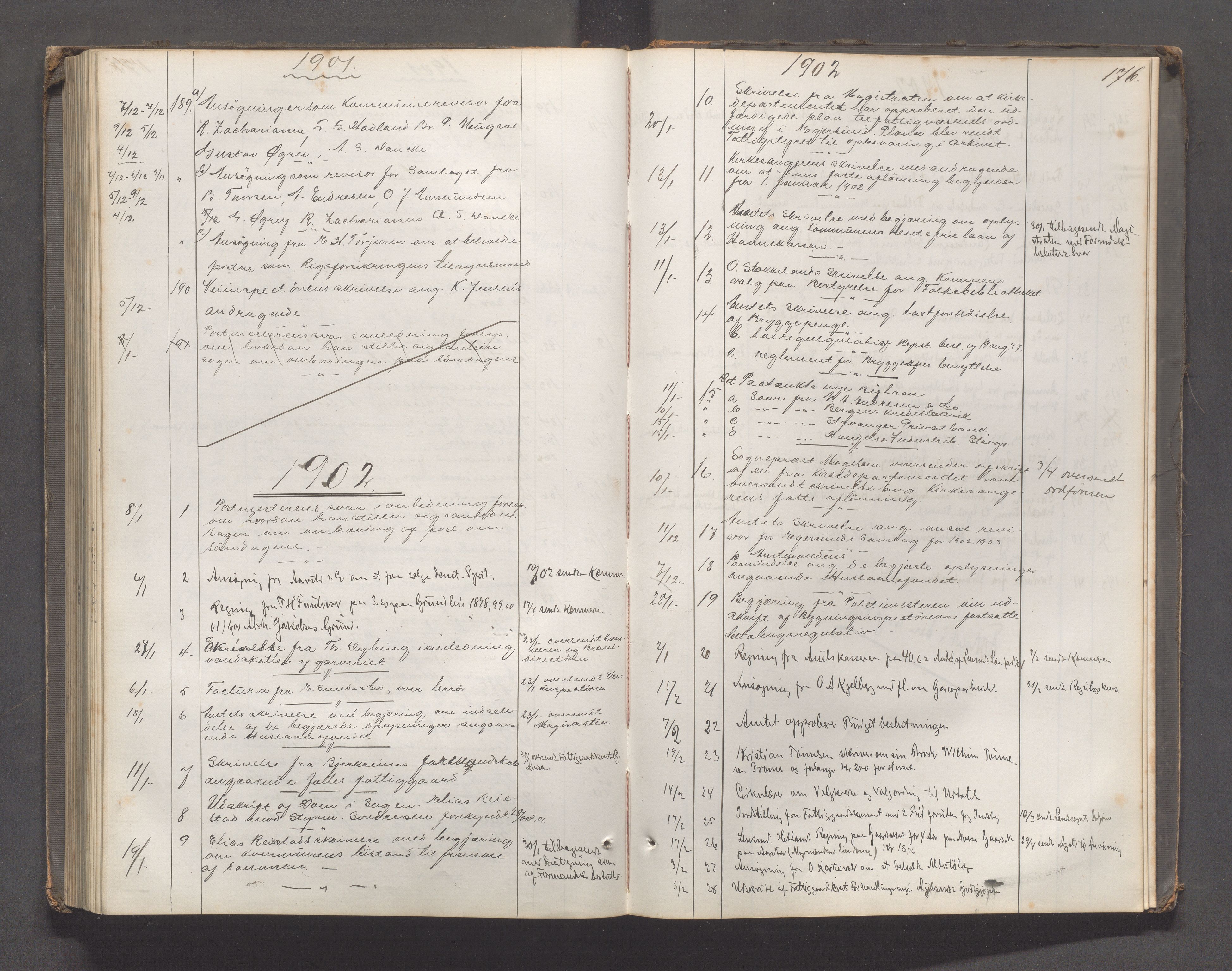 Egersund kommune (Ladested) - Formannskapet, IKAR/K-100502/C/Ca/L0001: Brevjournal, 1867-1902, p. 176