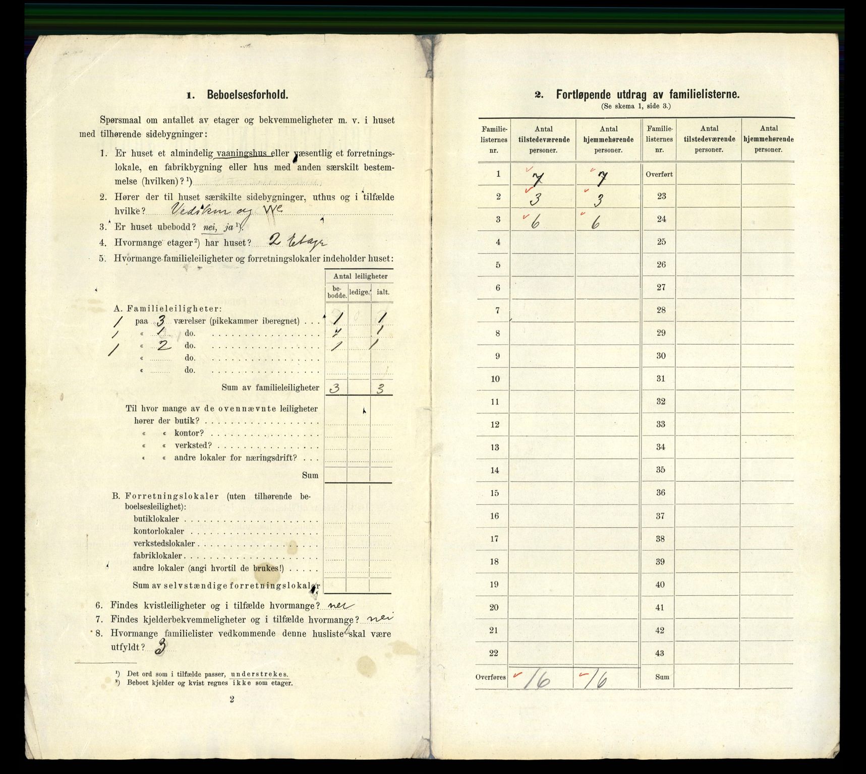 RA, 1910 census for Kristiansand, 1910, p. 8107