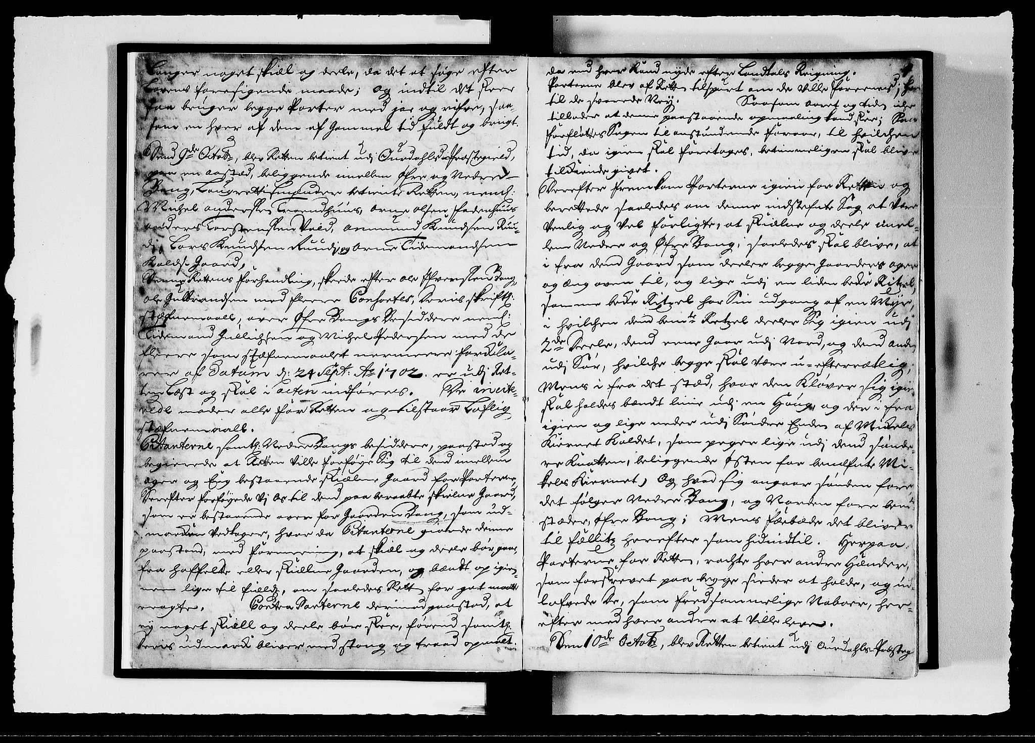 Hadeland, Land og Valdres sorenskriveri, AV/SAH-TING-028/G/Gb/L0039: Tingbok, 1702-1704, p. 3b-4a