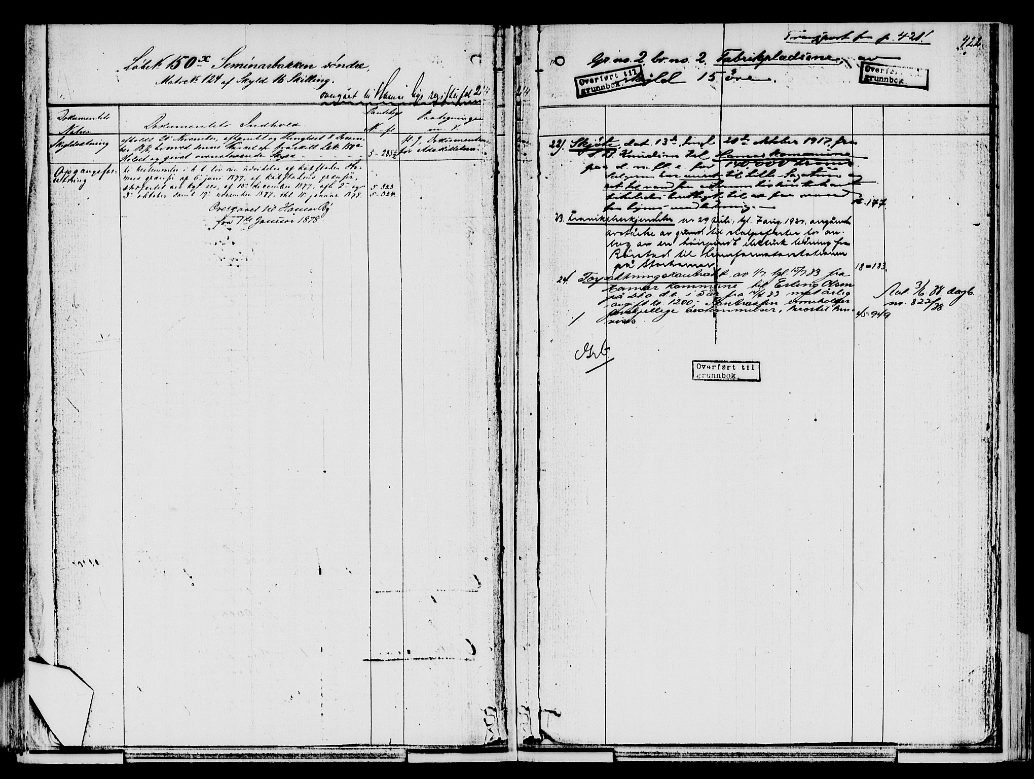 Nord-Hedmark sorenskriveri, SAH/TING-012/H/Ha/Had/Hade/L0001B: Mortgage register no. 4.1b, 1871-1940, p. 422