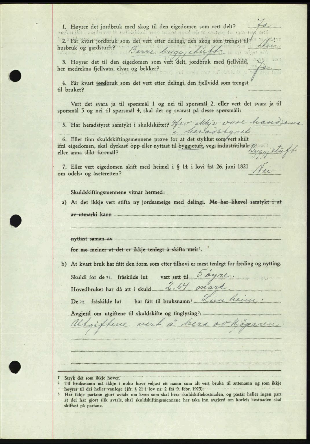 Romsdal sorenskriveri, AV/SAT-A-4149/1/2/2C: Mortgage book no. A21, 1946-1946, Diary no: : 2301/1946