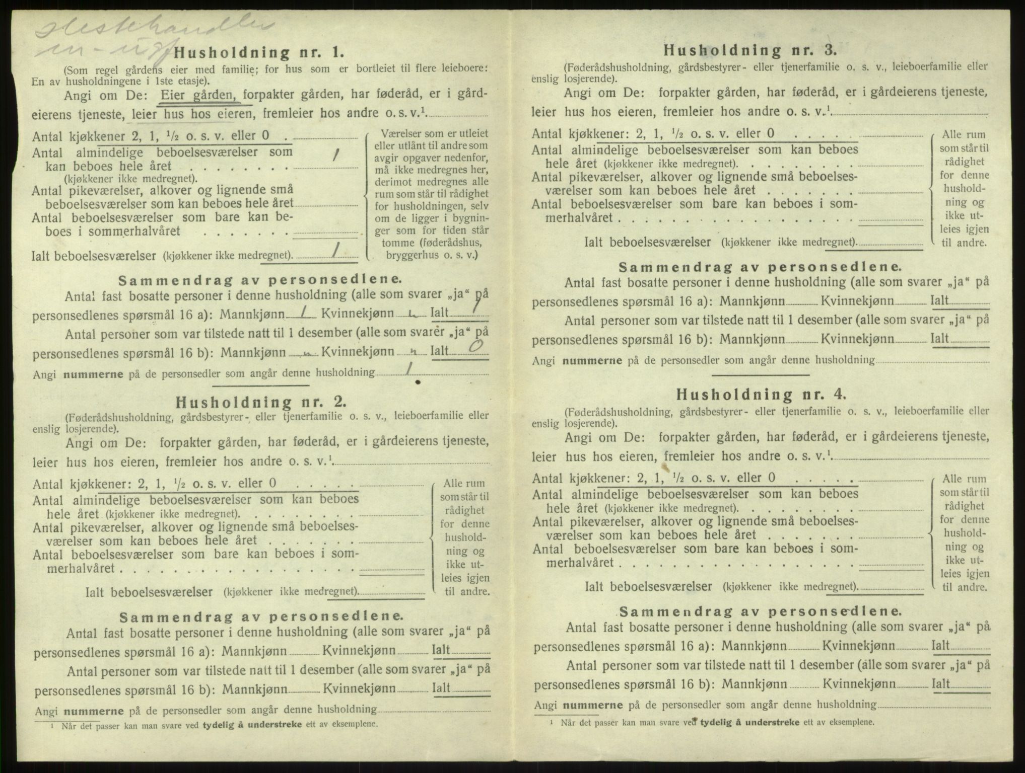 SAB, 1920 census for Sogndal, 1920, p. 600