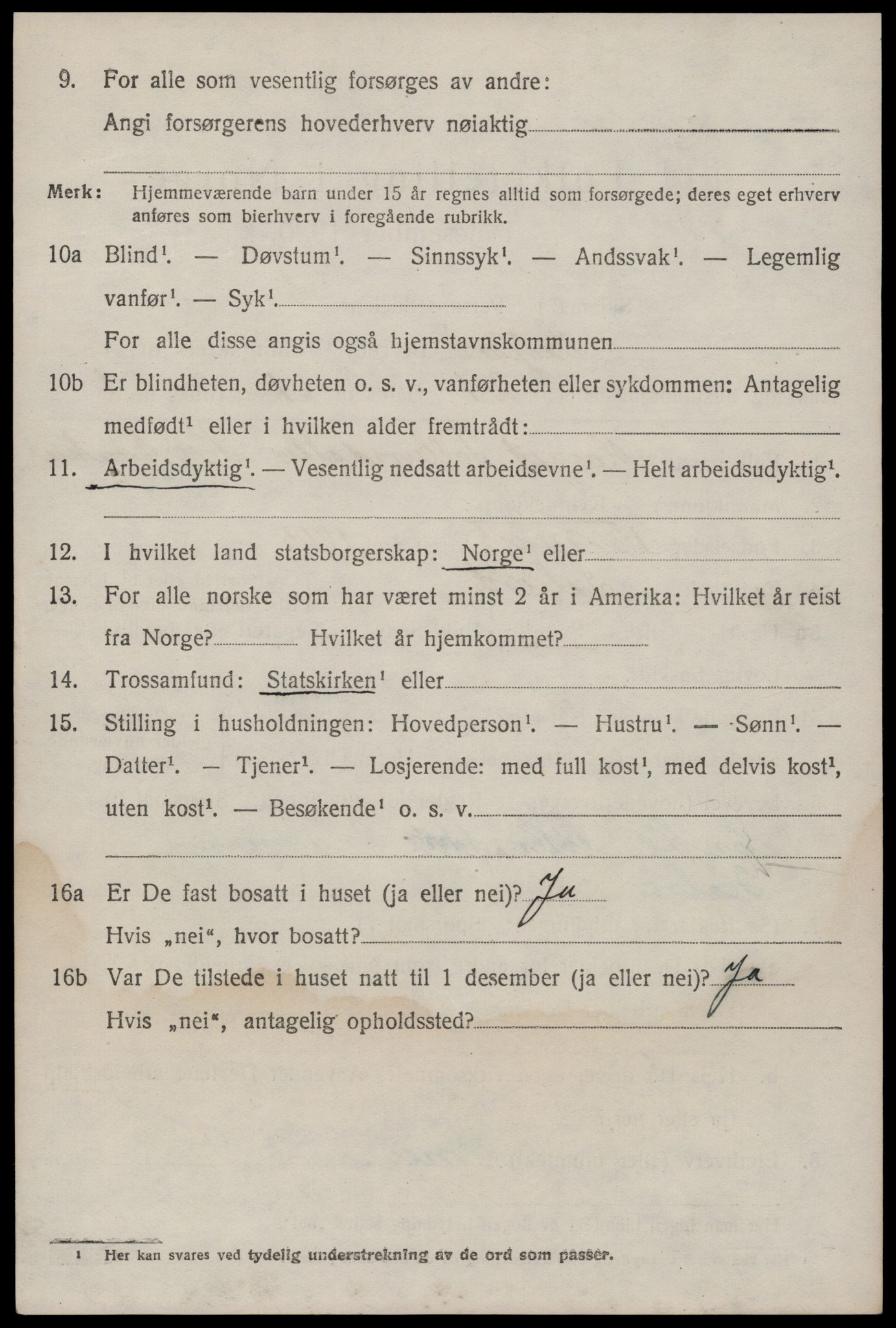 SAKO, 1920 census for Seljord, 1920, p. 4205