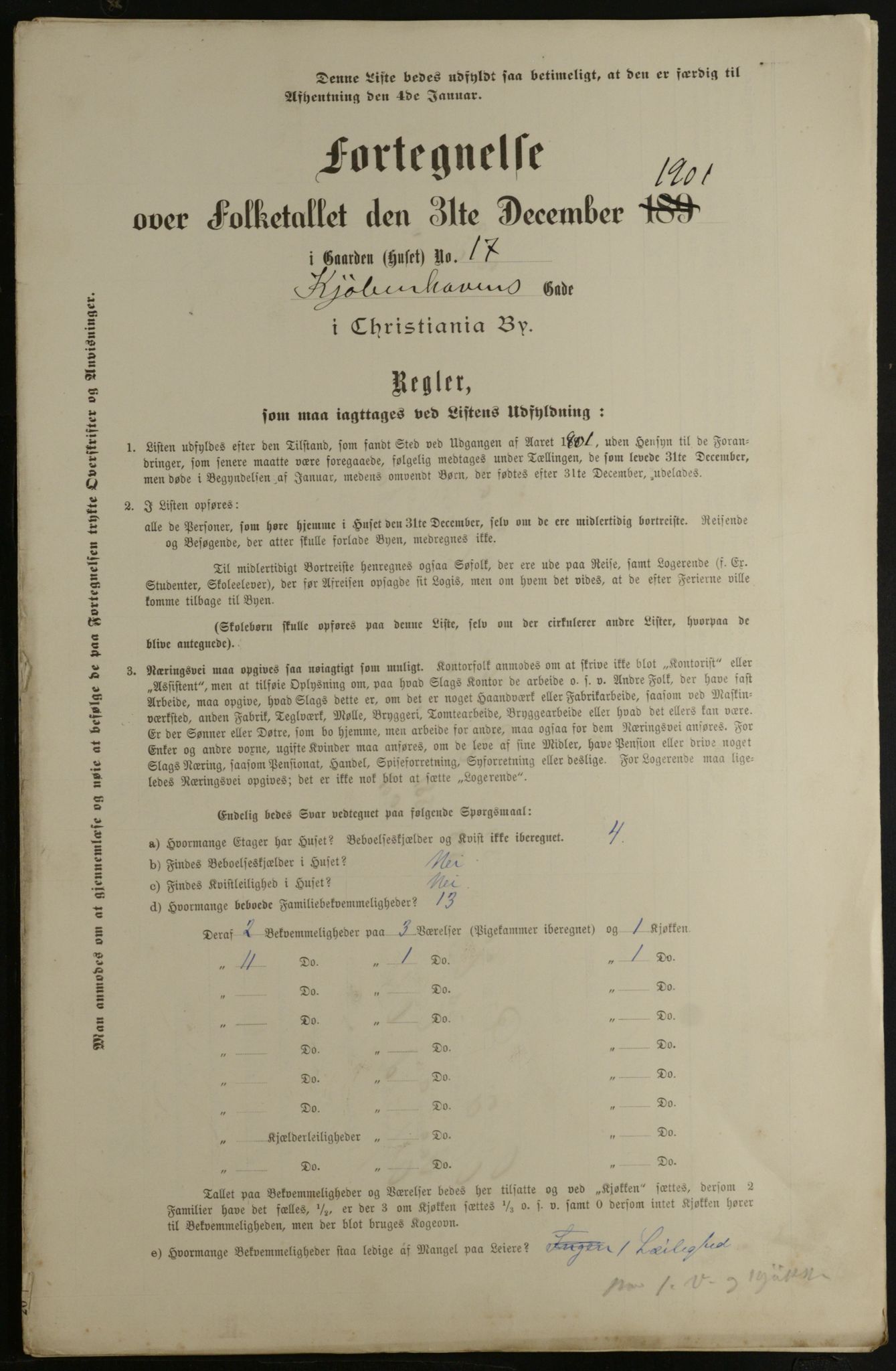 OBA, Municipal Census 1901 for Kristiania, 1901, p. 8475