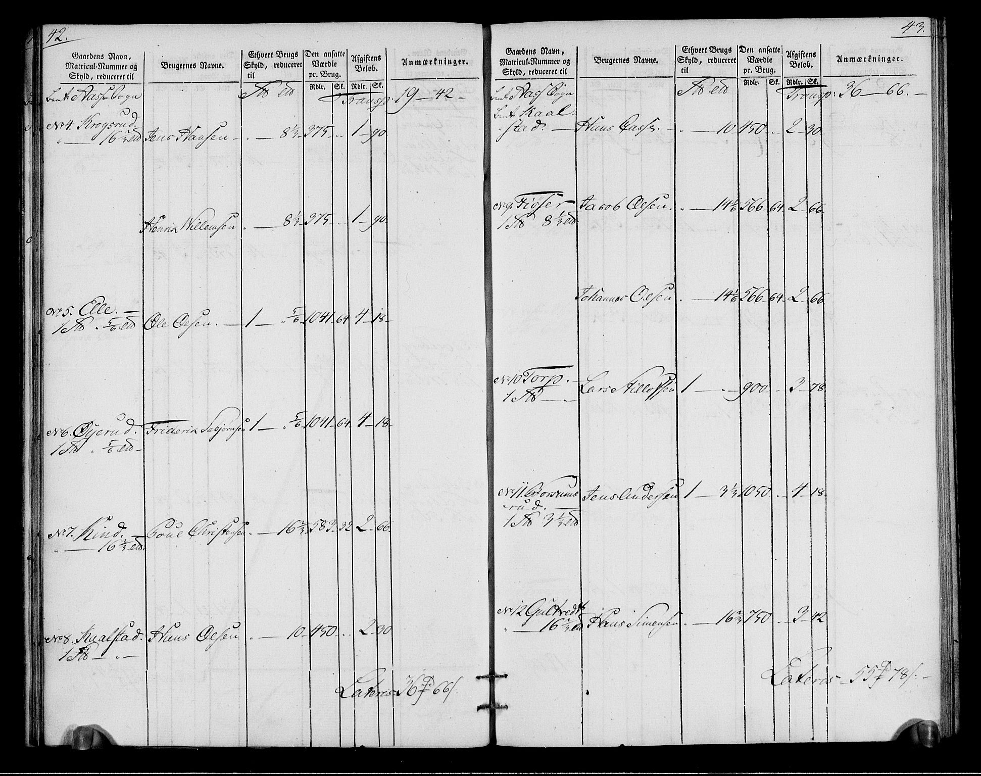 Rentekammeret inntil 1814, Realistisk ordnet avdeling, AV/RA-EA-4070/N/Ne/Nea/L0015: Follo fogderi. Oppebørselsregister, 1803-1804, p. 24