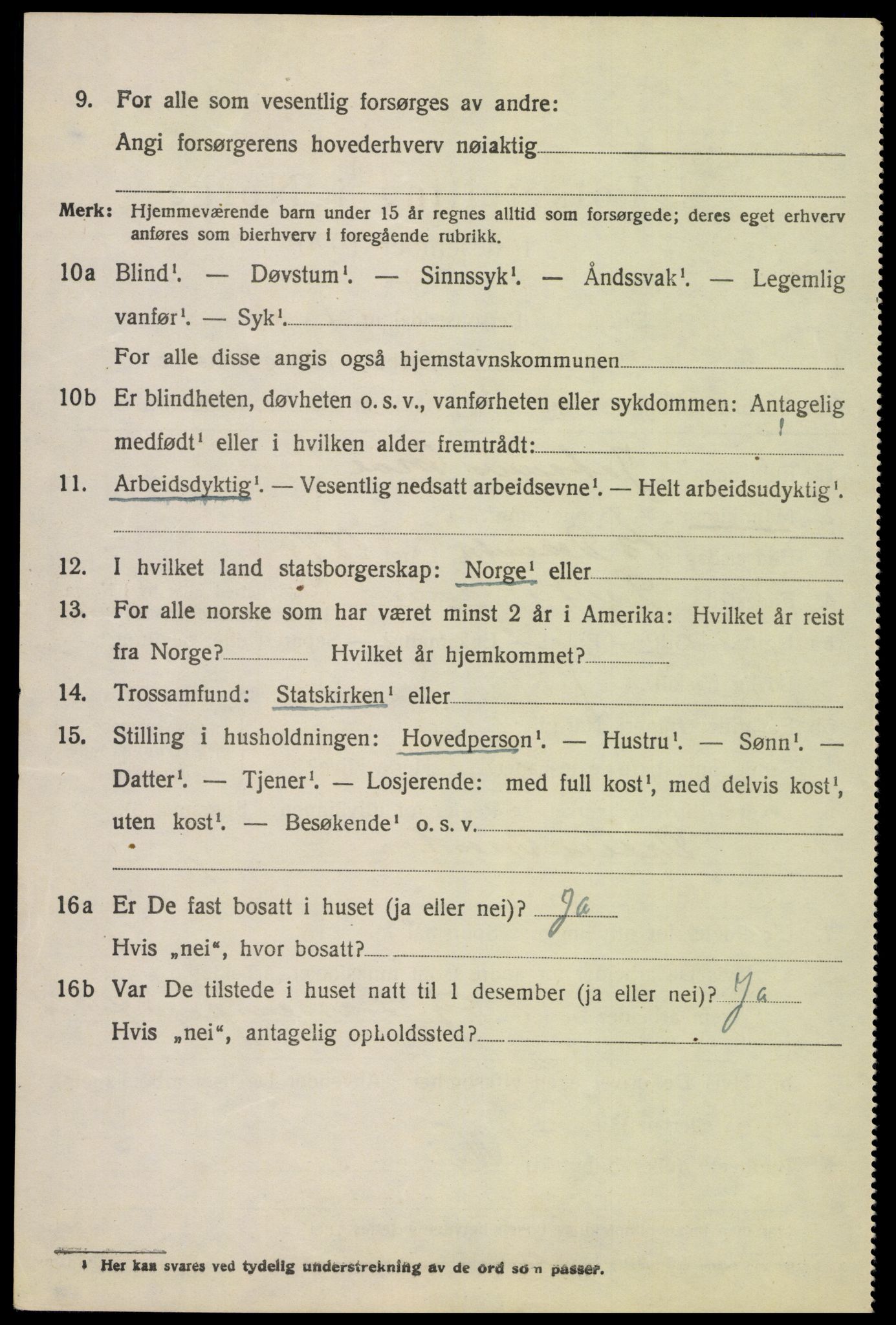 SAH, 1920 census for Fåberg, 1920, p. 5917