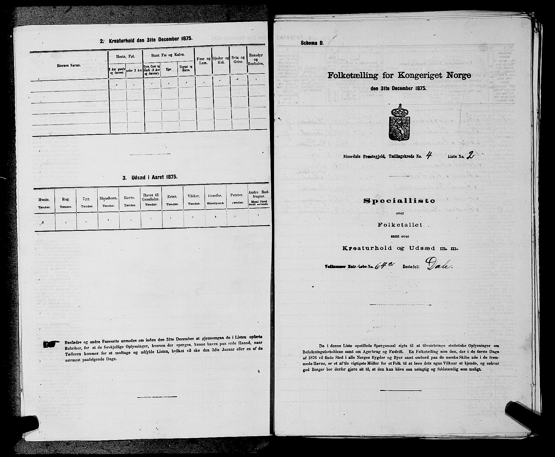 SAKO, 1875 census for 0830P Nissedal, 1875, p. 281