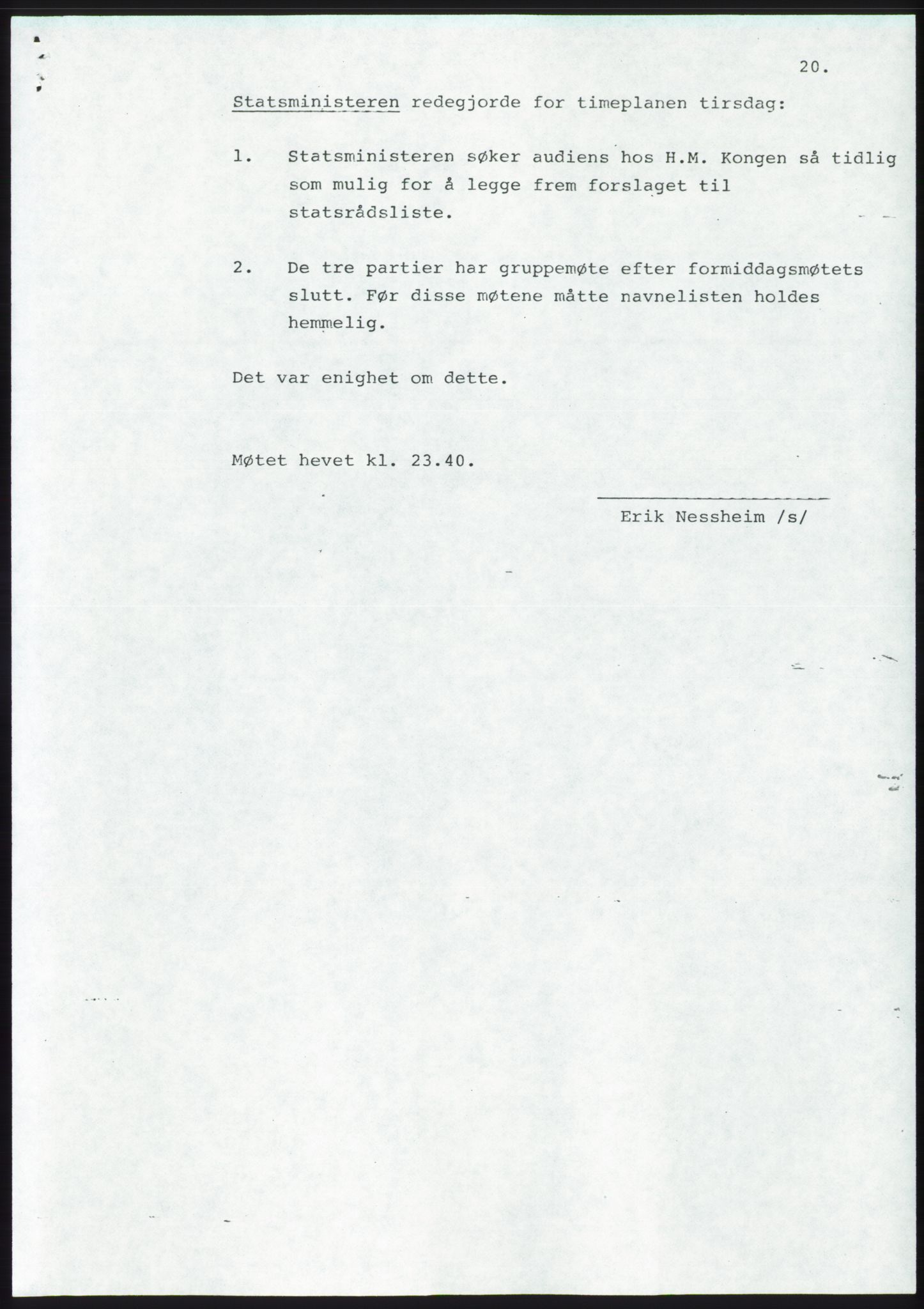 Forhandlingsmøtene 1983 mellom Høyre, KrF og Senterpartiet om dannelse av regjering, AV/RA-PA-0696/A/L0001: Forhandlingsprotokoll, 1983, p. 58