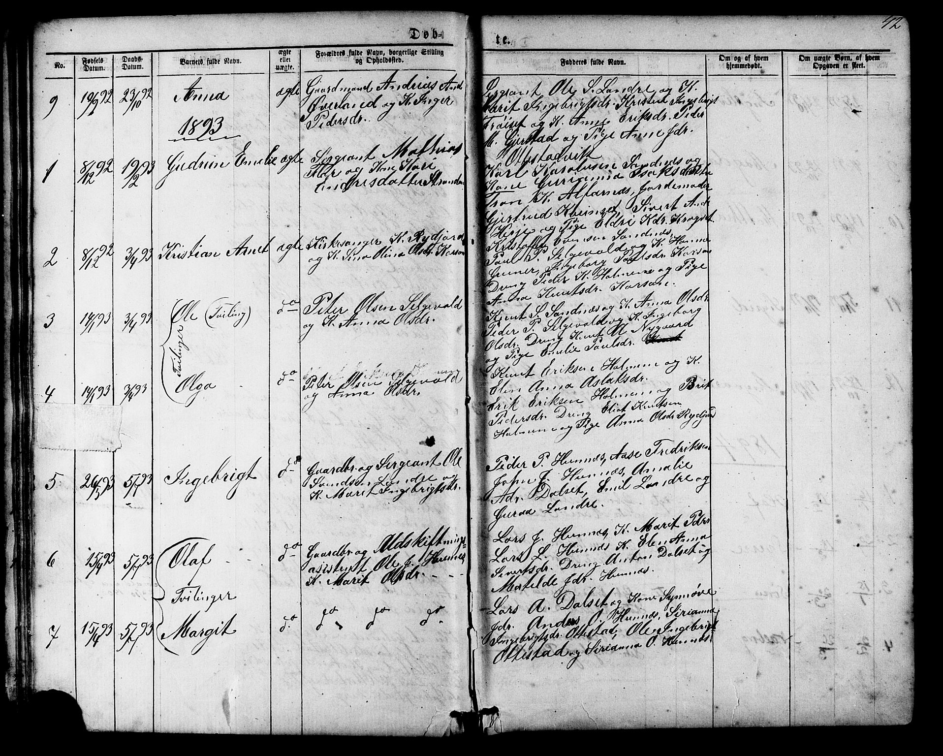 Ministerialprotokoller, klokkerbøker og fødselsregistre - Møre og Romsdal, SAT/A-1454/548/L0614: Parish register (copy) no. 548C02, 1867-1917, p. 42