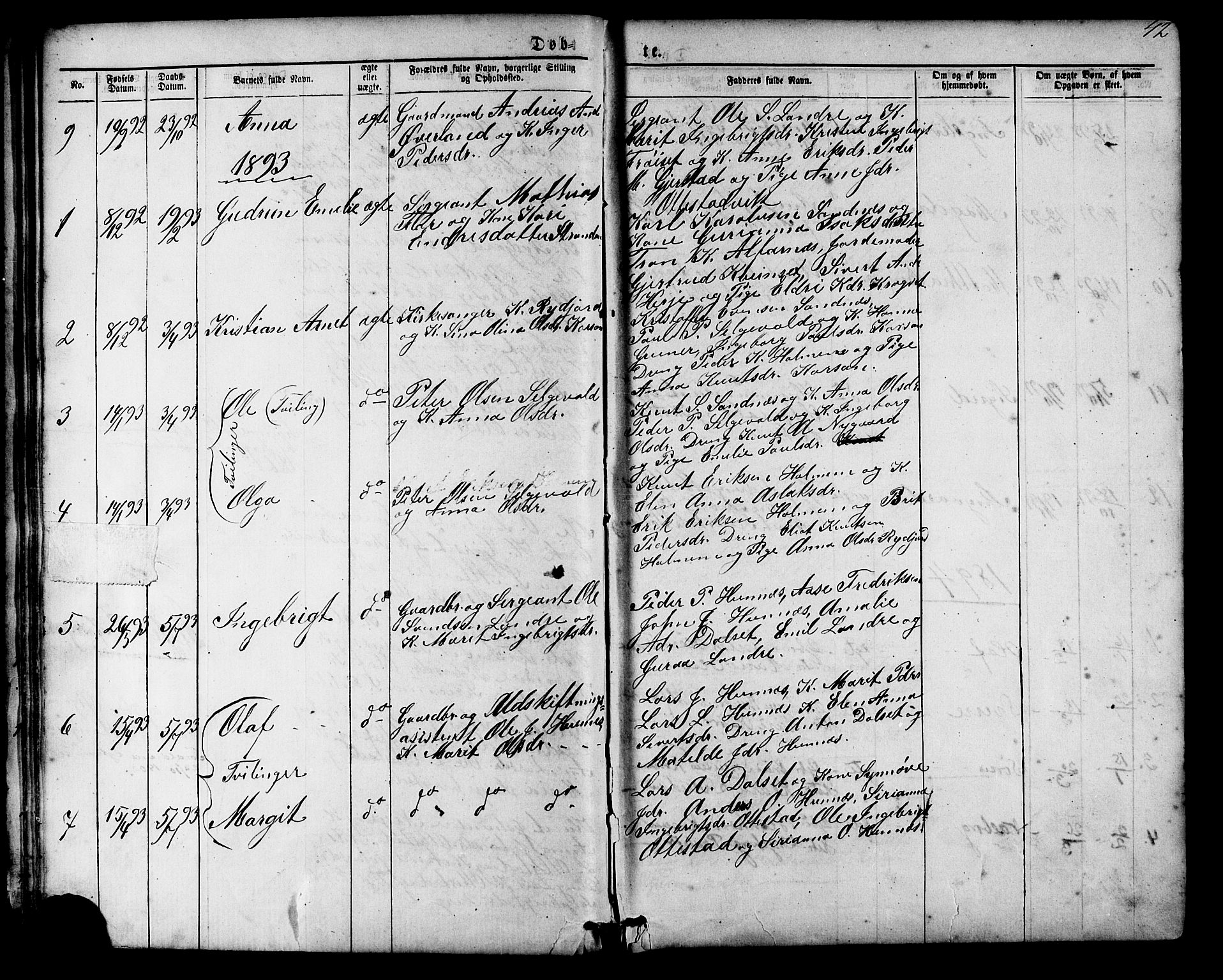Ministerialprotokoller, klokkerbøker og fødselsregistre - Møre og Romsdal, AV/SAT-A-1454/548/L0614: Parish register (copy) no. 548C02, 1867-1917, p. 42