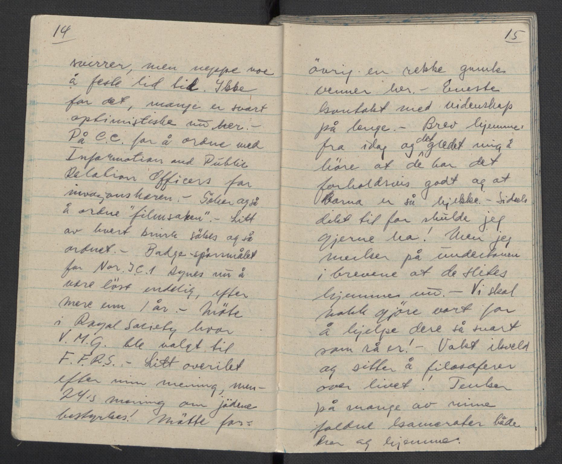Tronstad, Leif, AV/RA-PA-0354/F/L0001: Dagbøker, 1941-1945, p. 465