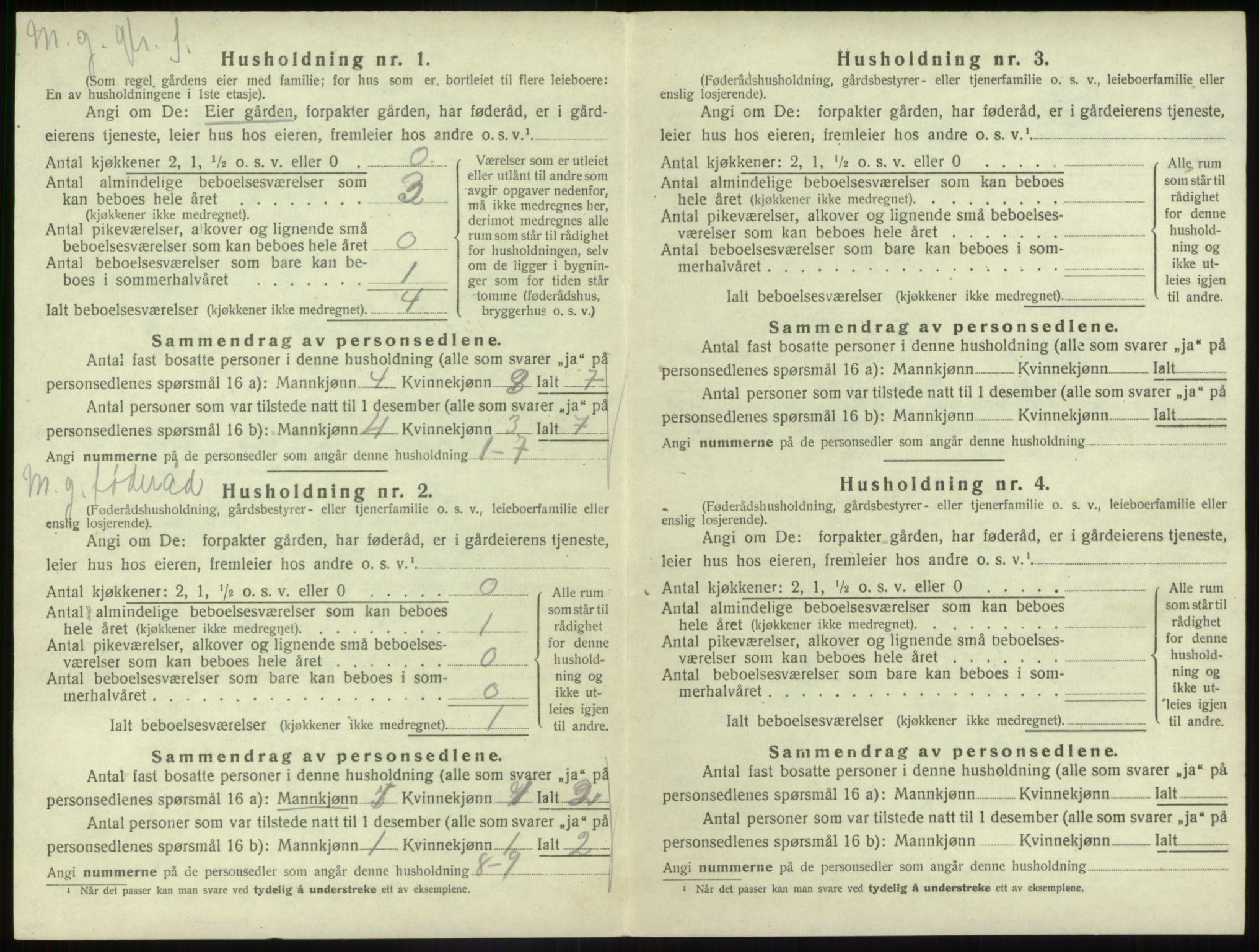 SAB, 1920 census for Gaular, 1920, p. 902