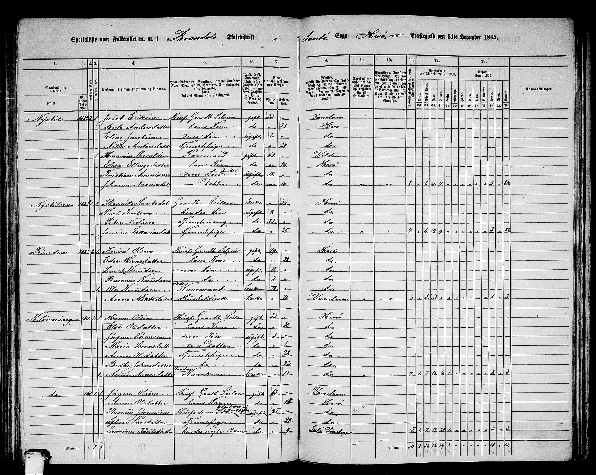 RA, 1865 census for Herøy, 1865, p. 137