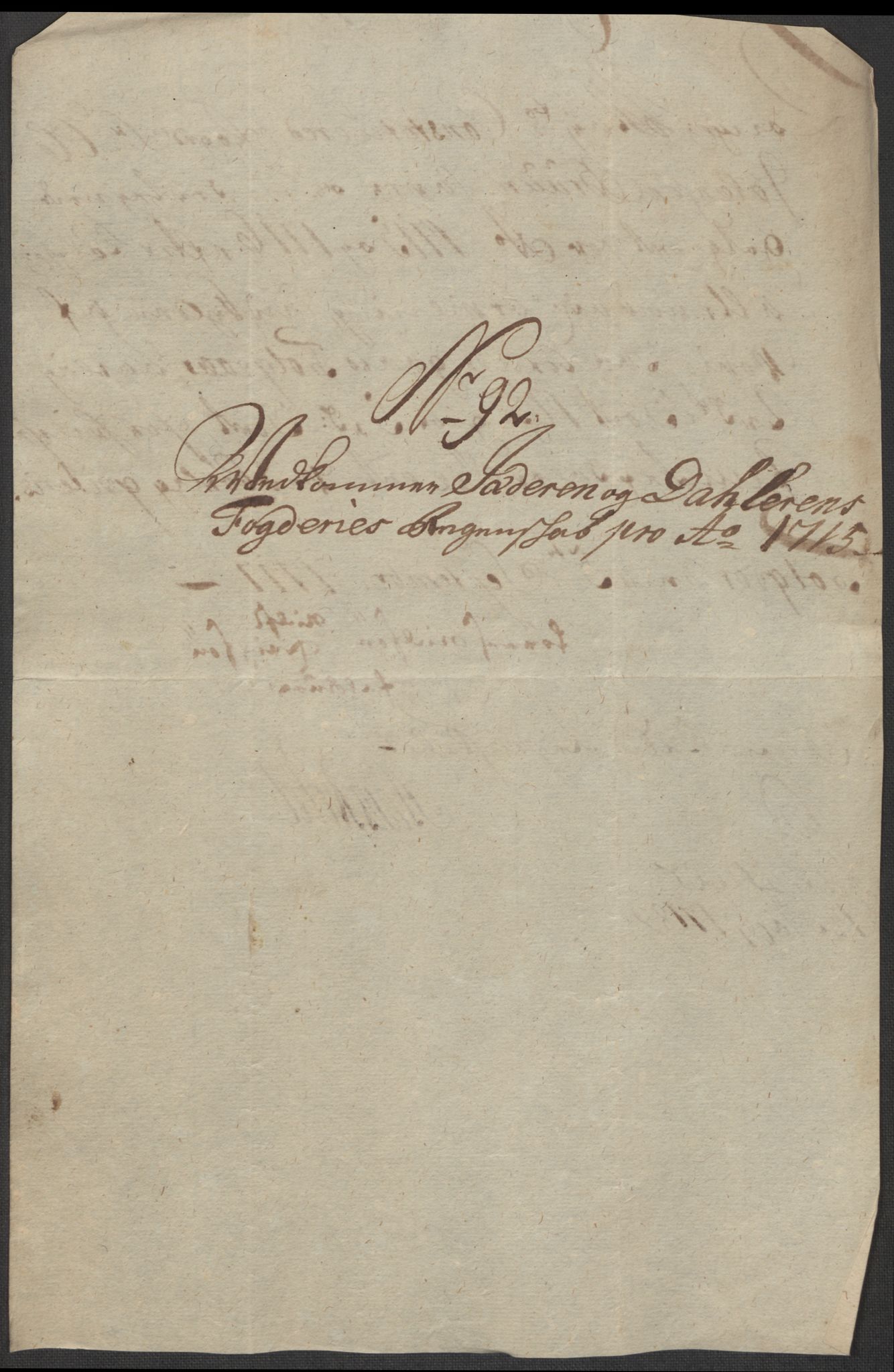 Rentekammeret inntil 1814, Reviderte regnskaper, Fogderegnskap, AV/RA-EA-4092/R46/L2740: Fogderegnskap Jæren og Dalane, 1715-1716, p. 282