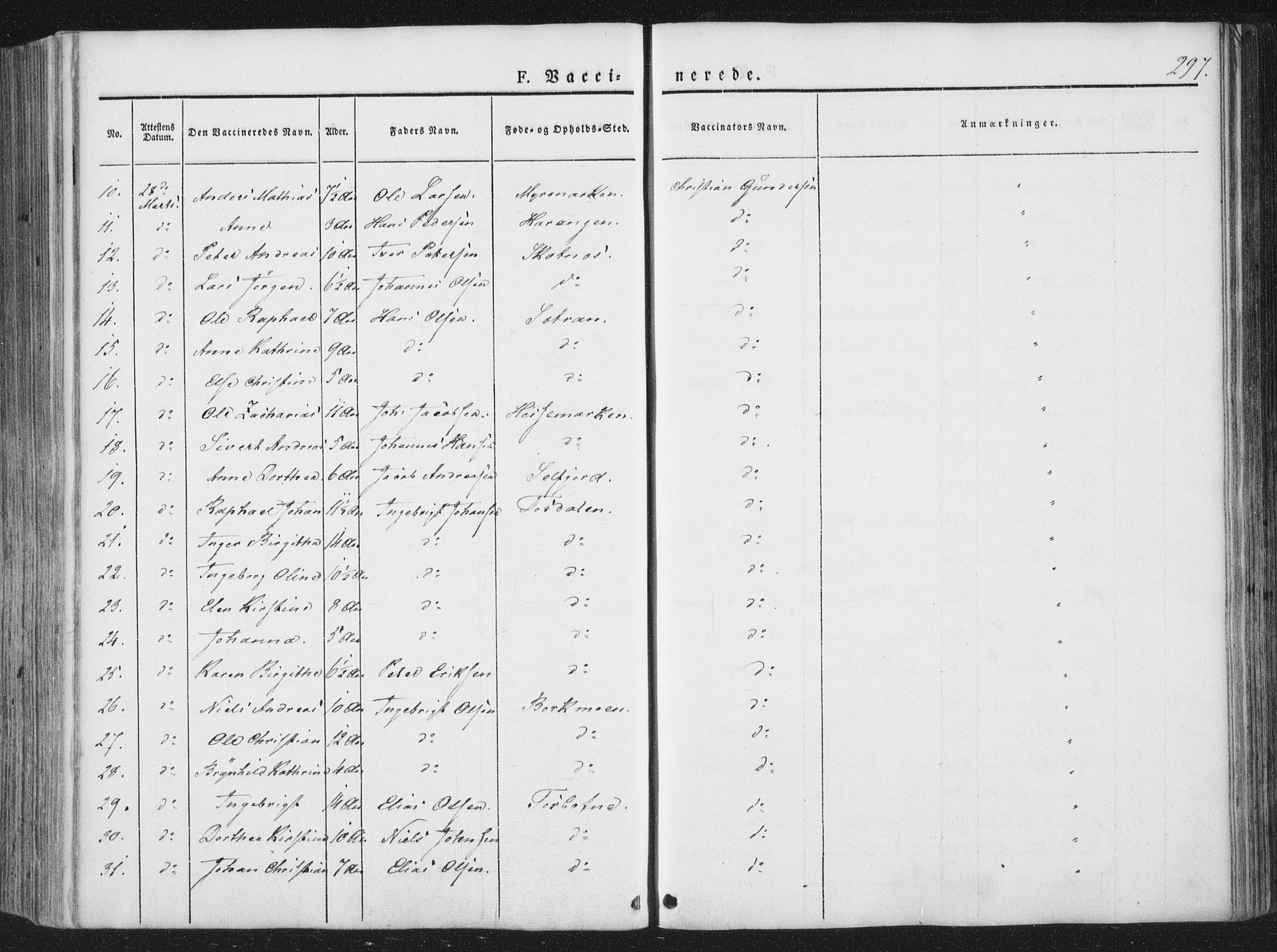 Ministerialprotokoller, klokkerbøker og fødselsregistre - Nordland, AV/SAT-A-1459/810/L0144: Parish register (official) no. 810A07 /1, 1841-1862, p. 297