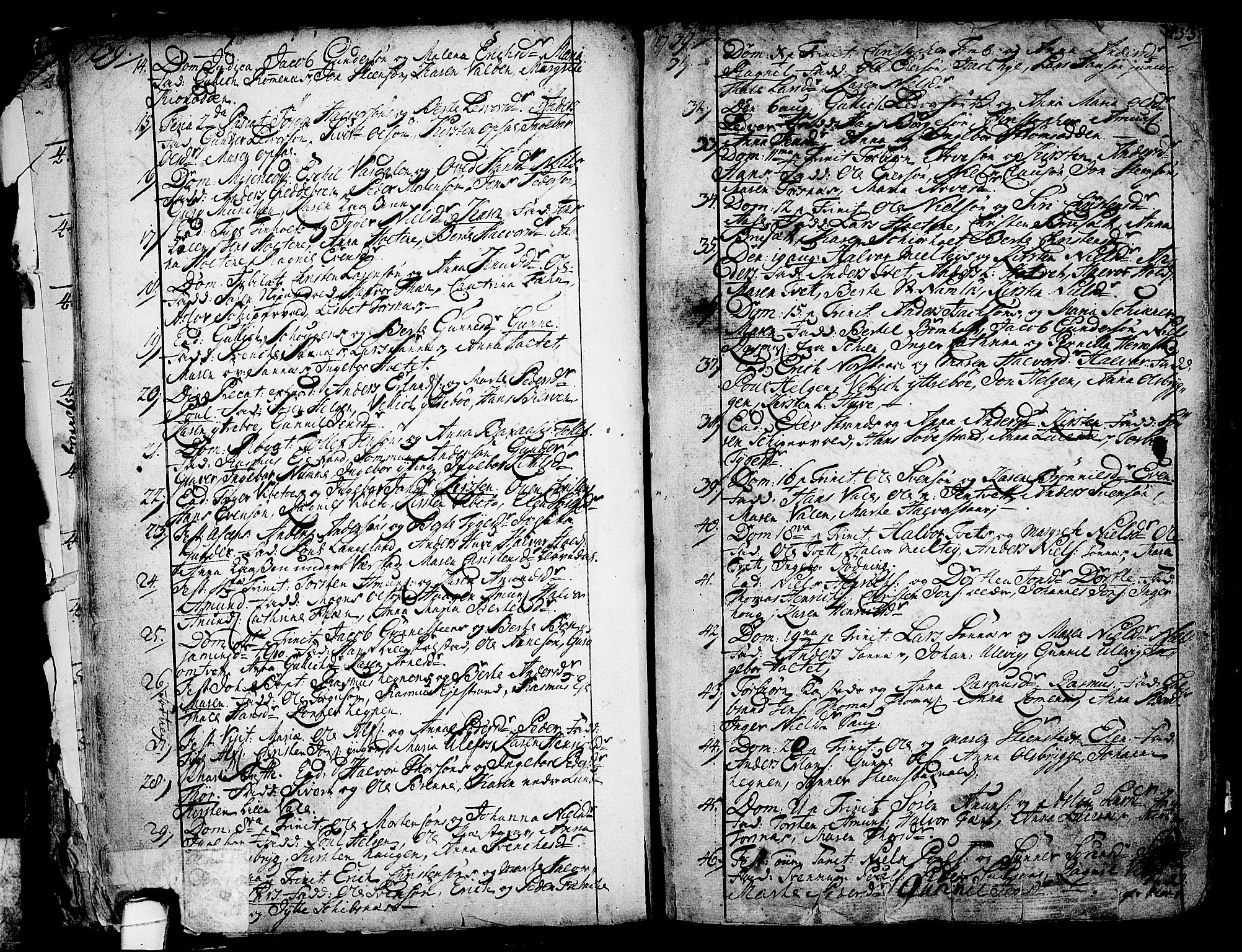 Holla kirkebøker, SAKO/A-272/F/Fa/L0001: Parish register (official) no. 1, 1717-1779, p. 33