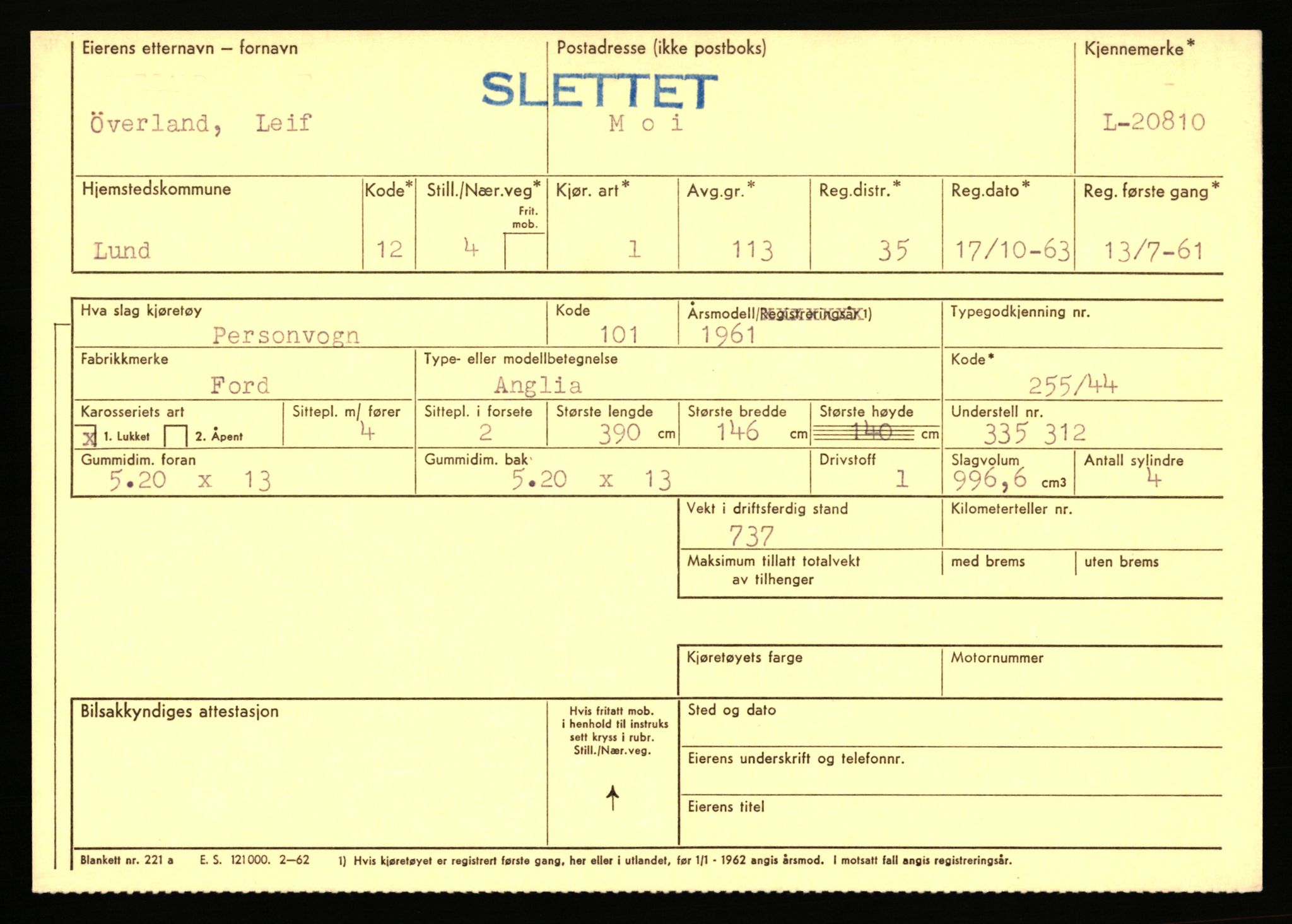 Stavanger trafikkstasjon, AV/SAST-A-101942/0/F/L0037: L-20500 - L-21499, 1930-1971, p. 1081