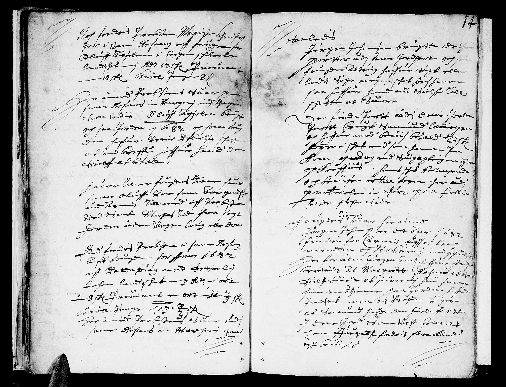 Sunnmøre sorenskriveri, AV/SAT-A-0005/1/1A/L0013: Tingbok 12, 1684, p. 13b-14a